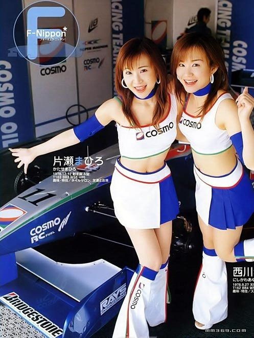 日本GT赛车名模集体照