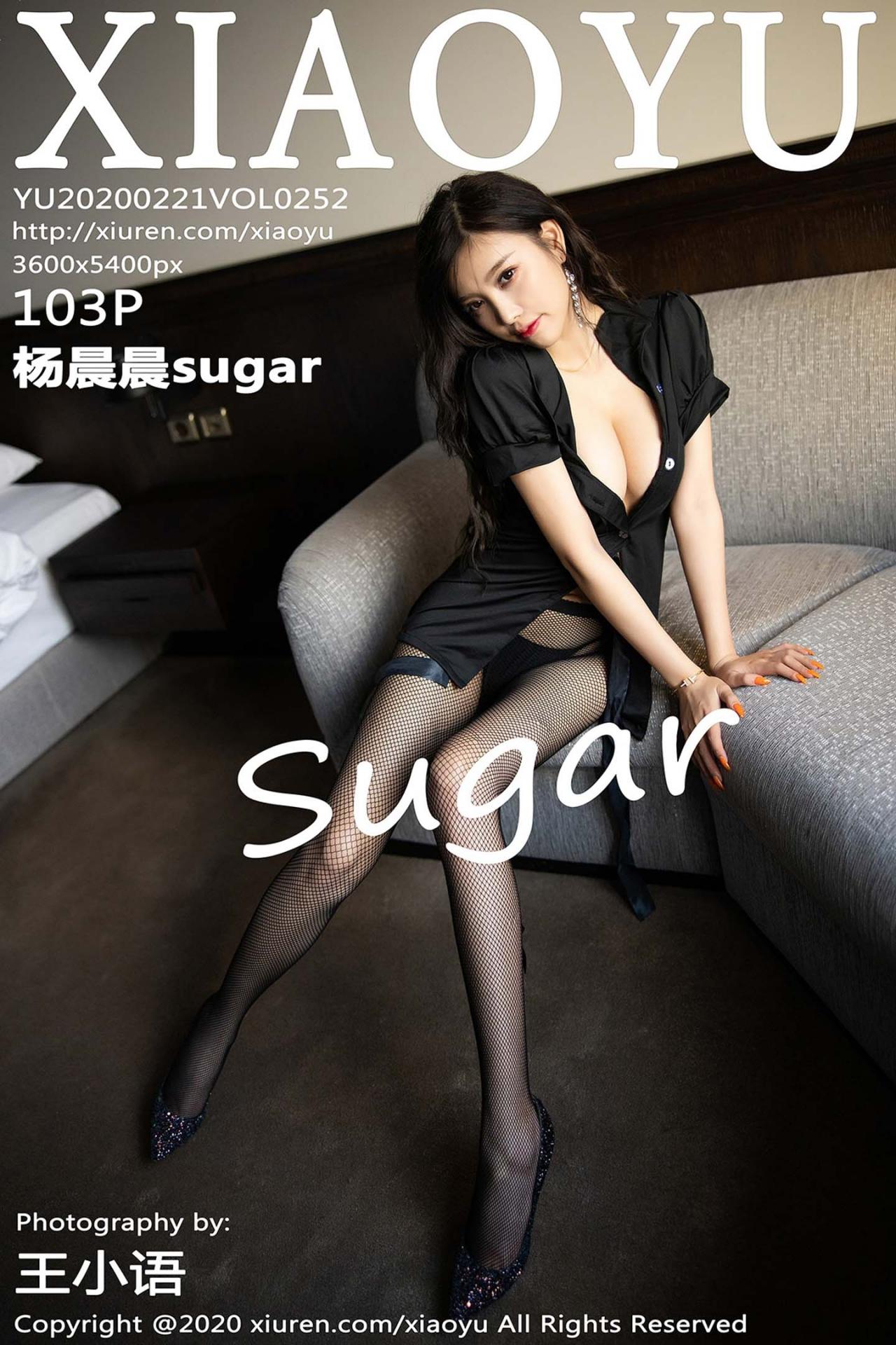 [XIAOYU语画界] 2020.02.21 VOL.252 杨晨晨sugar 黑色服饰与性感网袜 [103+1P]