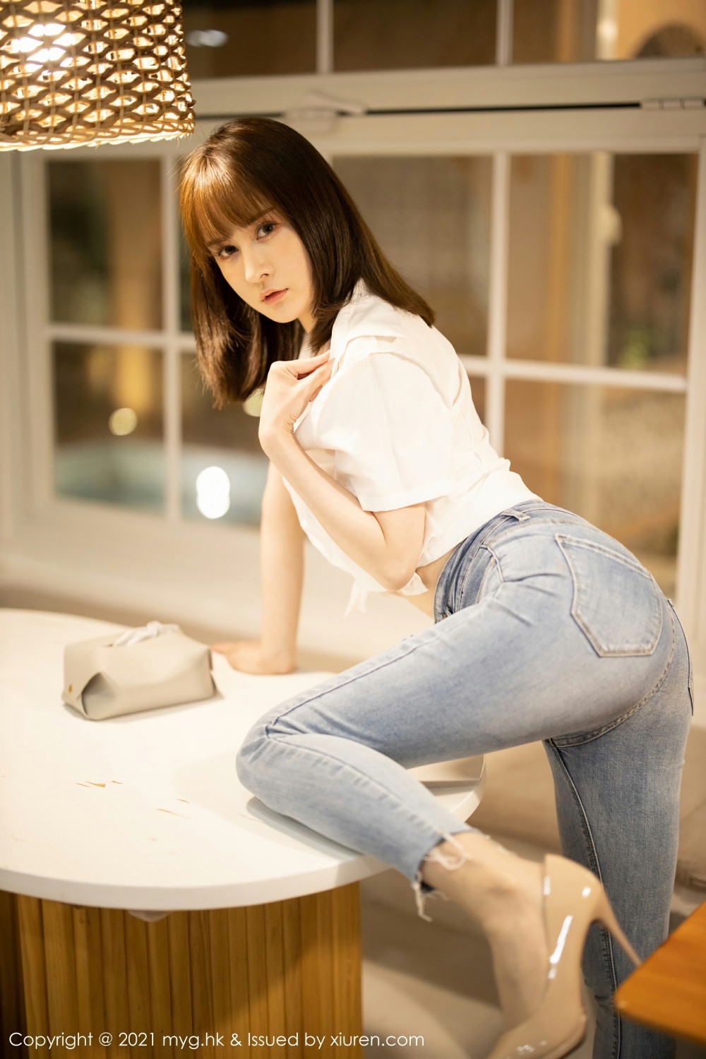 [MyGirl美媛馆] 2021.06.16 VOL.540 蔡文钰Abby 白衬衫与直爽牛仔裤 [56+1P]