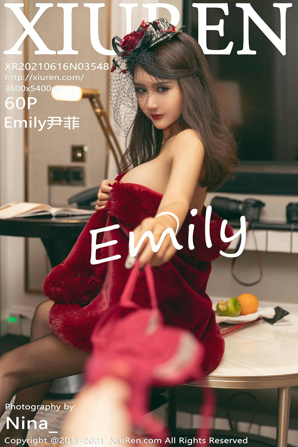 [XiuRen秀人网] 2021.06.16 No.3548 Emily尹菲 鲜艳猩红服饰贵妇装束 [60+1P]