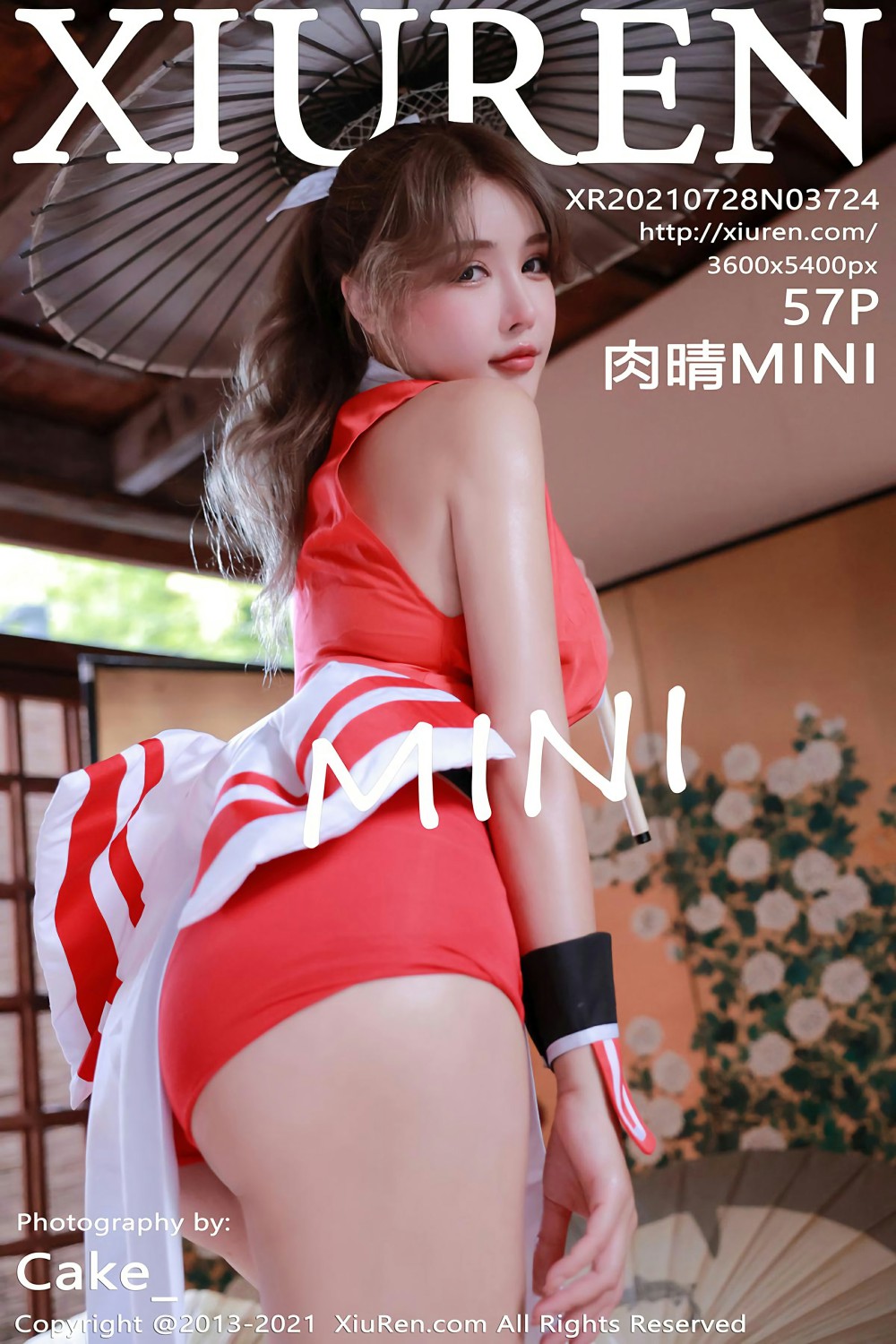 [XiuRen秀人网] 2021.07.28 No.3724 肉晴MINI 不知火舞服饰系列 [57+1P]