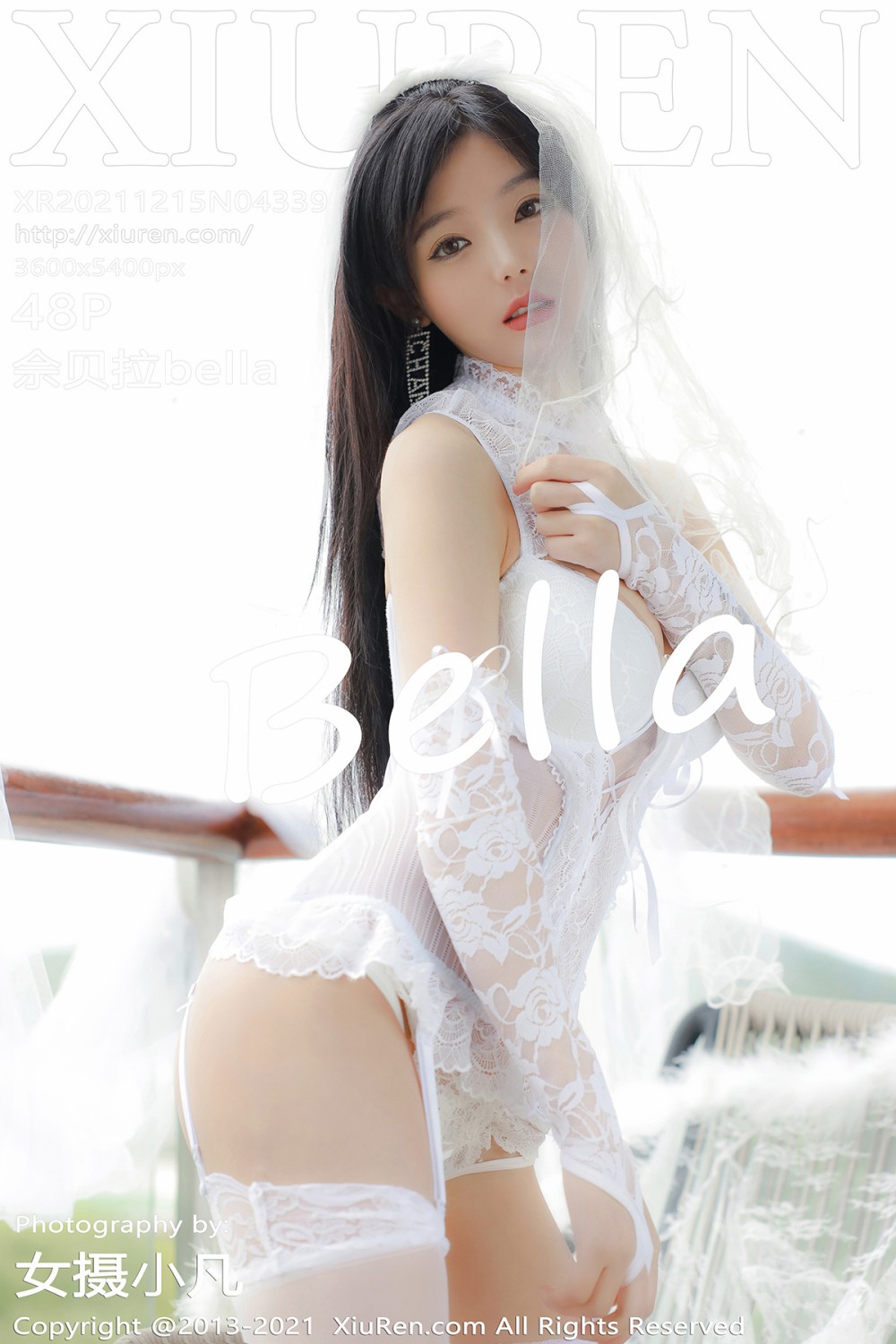 [XiuRen秀人网] 2021.12.15 No.4339 佘贝拉bella 白色蕾丝性感礼服 性感写真 [48+1P]