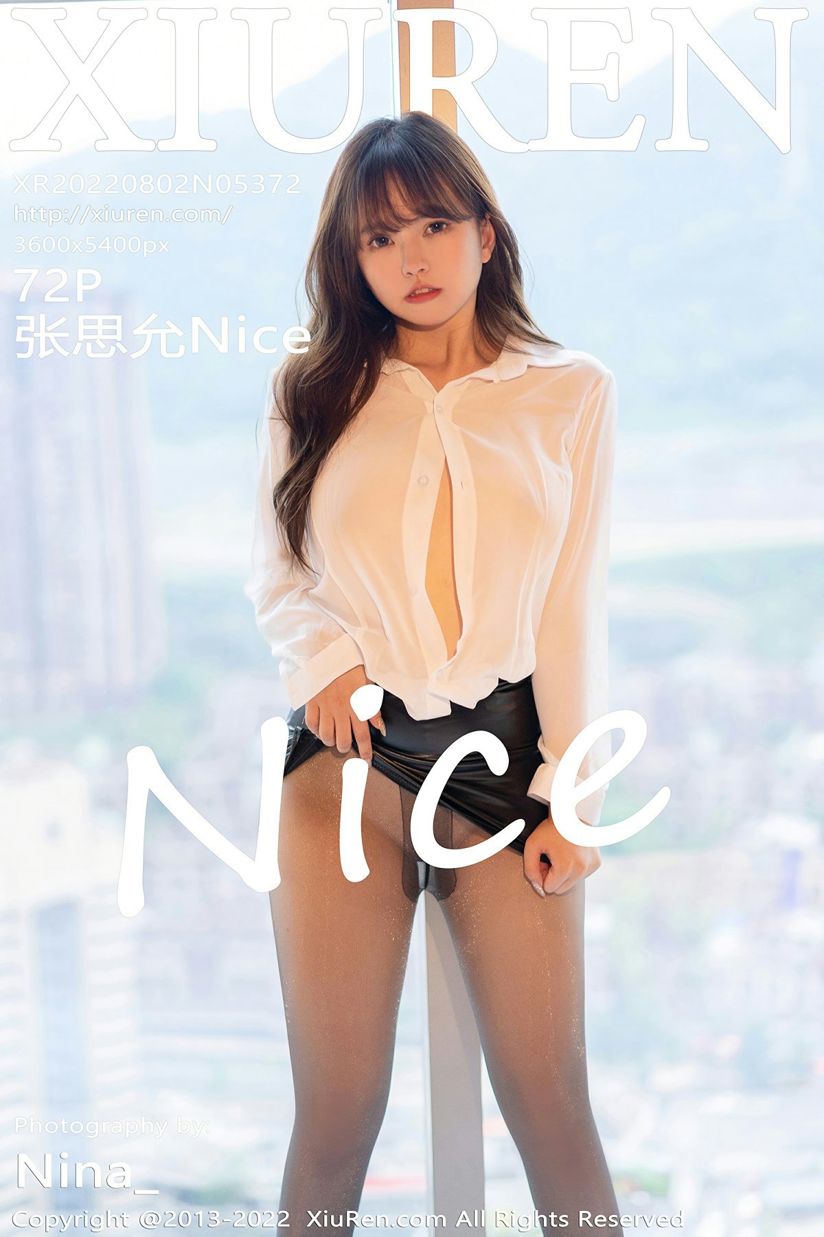 [XiuRen秀人网] 2022.08.02 No.5372 张思允Nice 魅惑黑丝 性感写真 [72+1P]