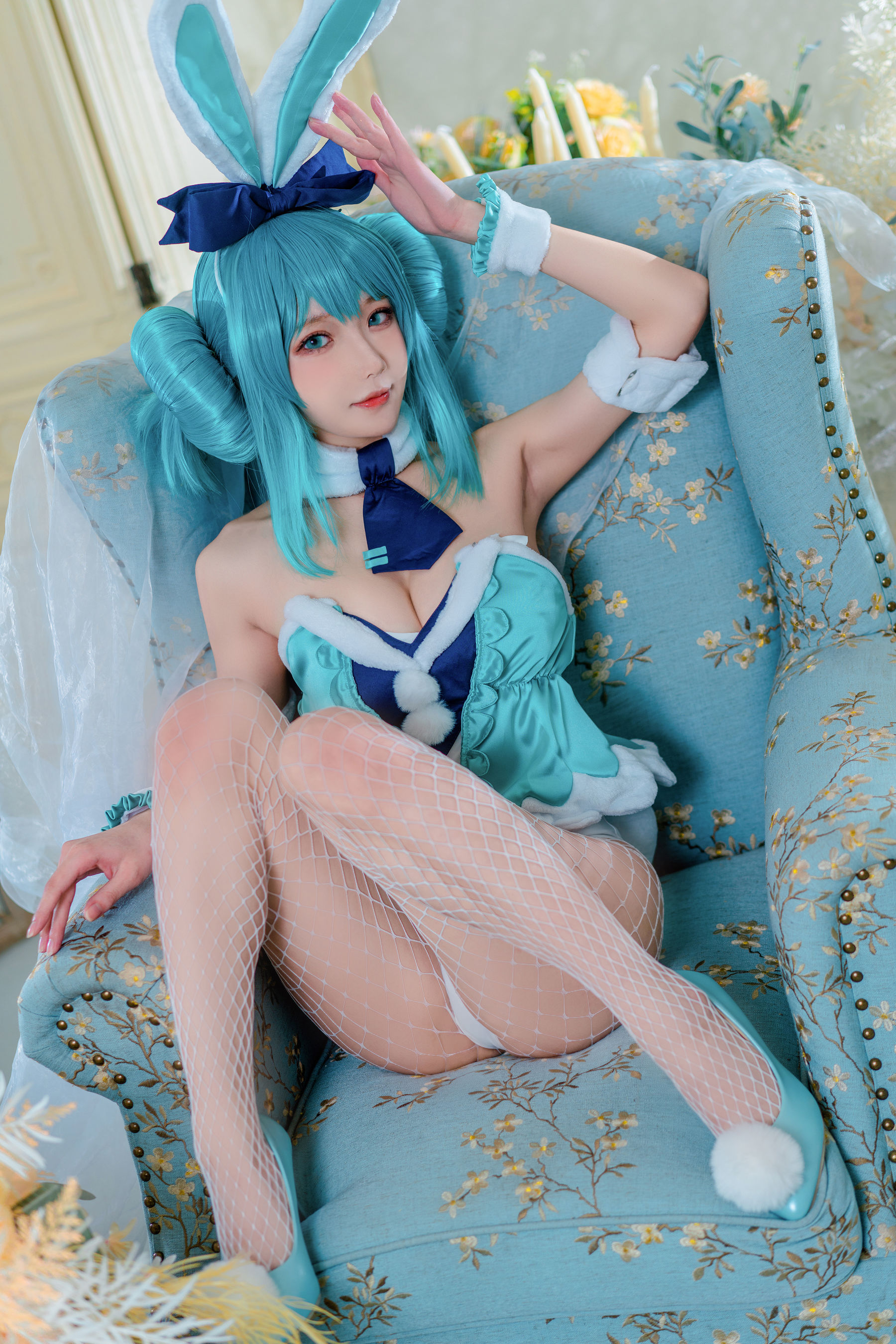 [COSPLAY]阿包也是兔娘 – 白兔miku