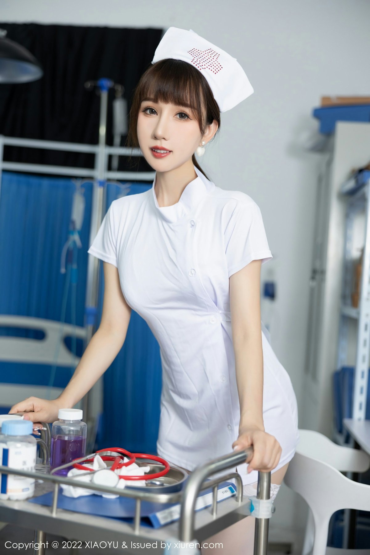 [XIAOYU语画界] 2022.08.30 VOL.853 波巧酱 护士制服 白色内衣 性感写真[82+1P]