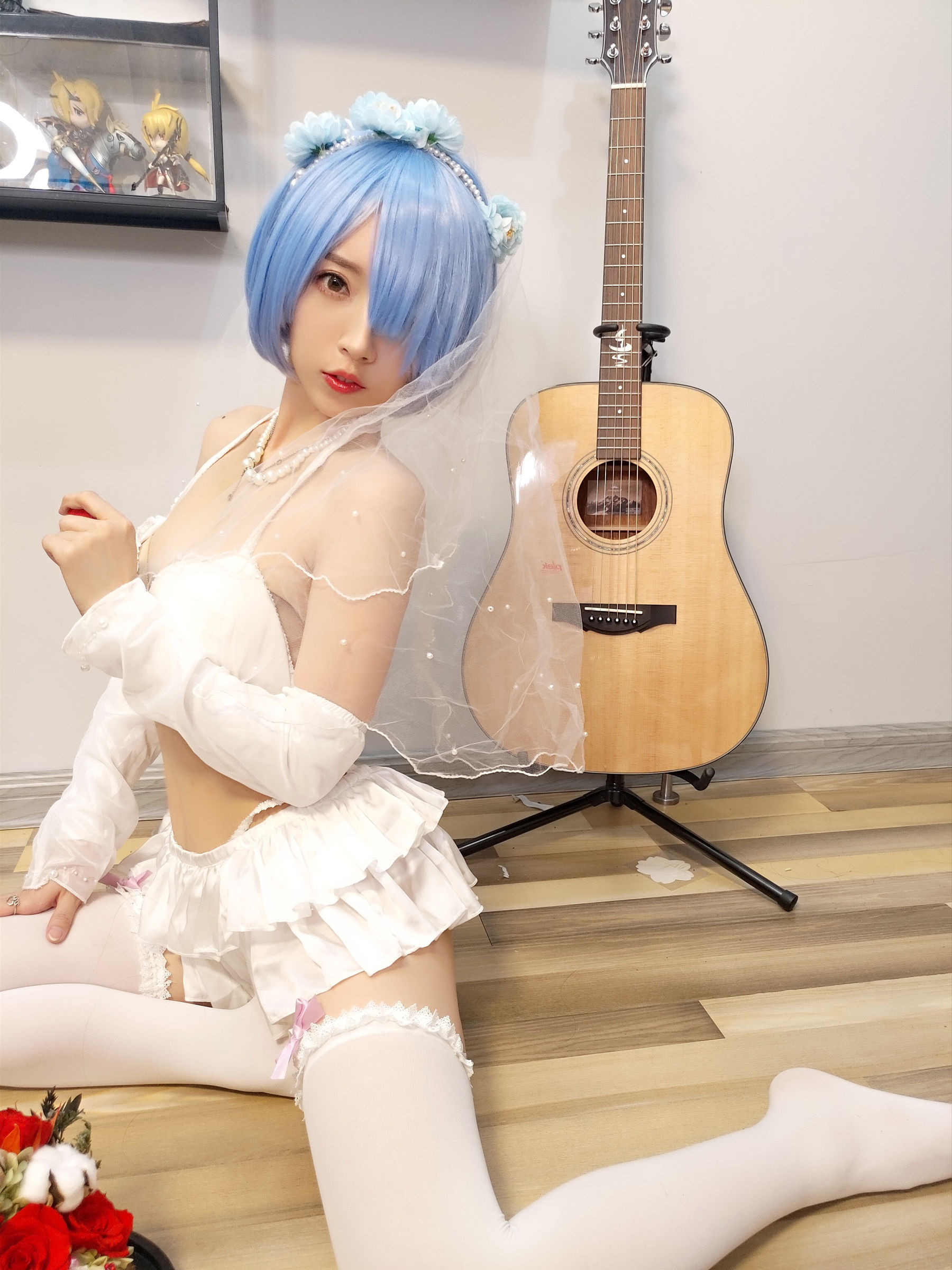 [COSPLAY]小女巫露娜 – 雷姆婚纱