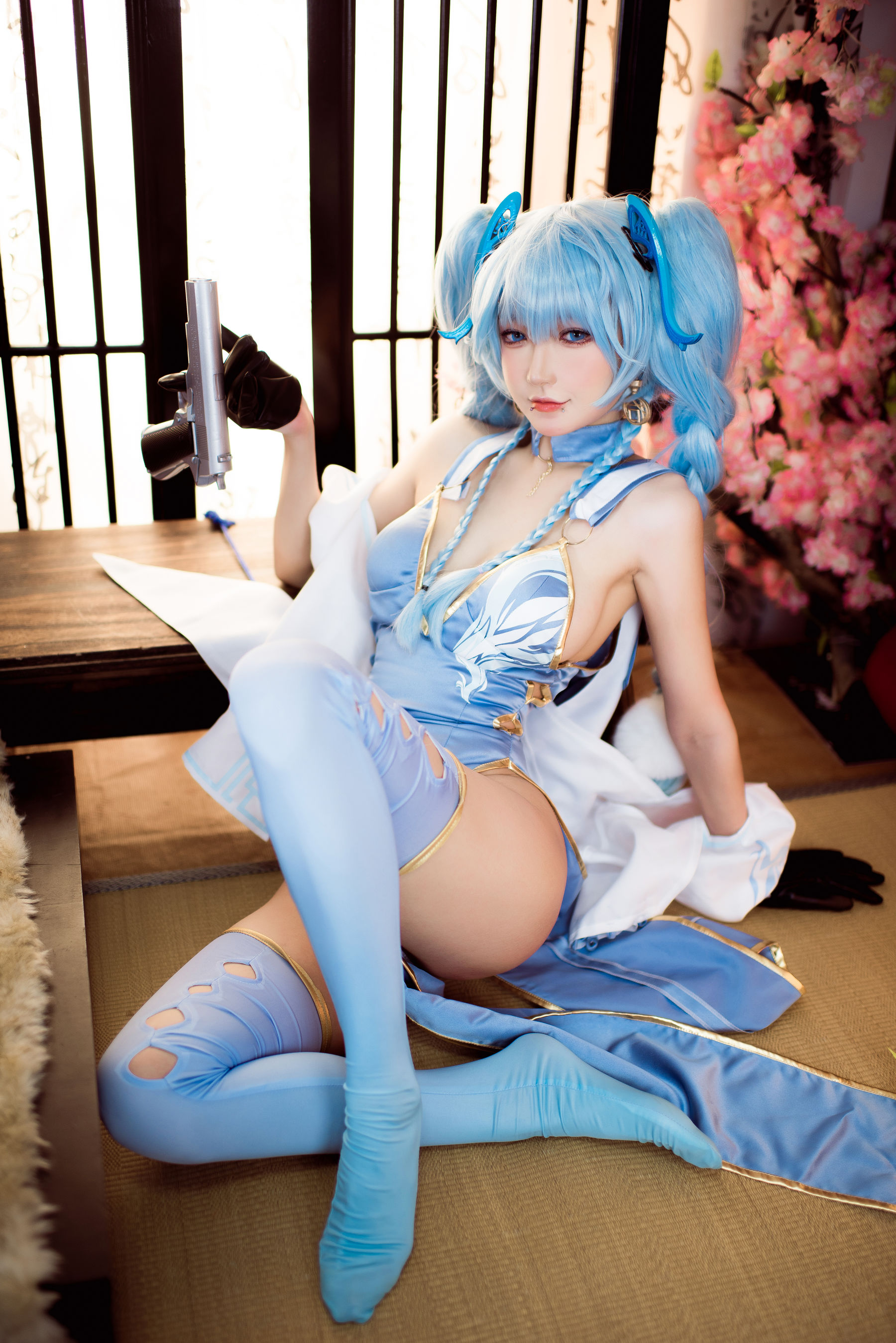 [COSPLAY]阿包也是兔娘 – 少女前线 PA15翠雀媚