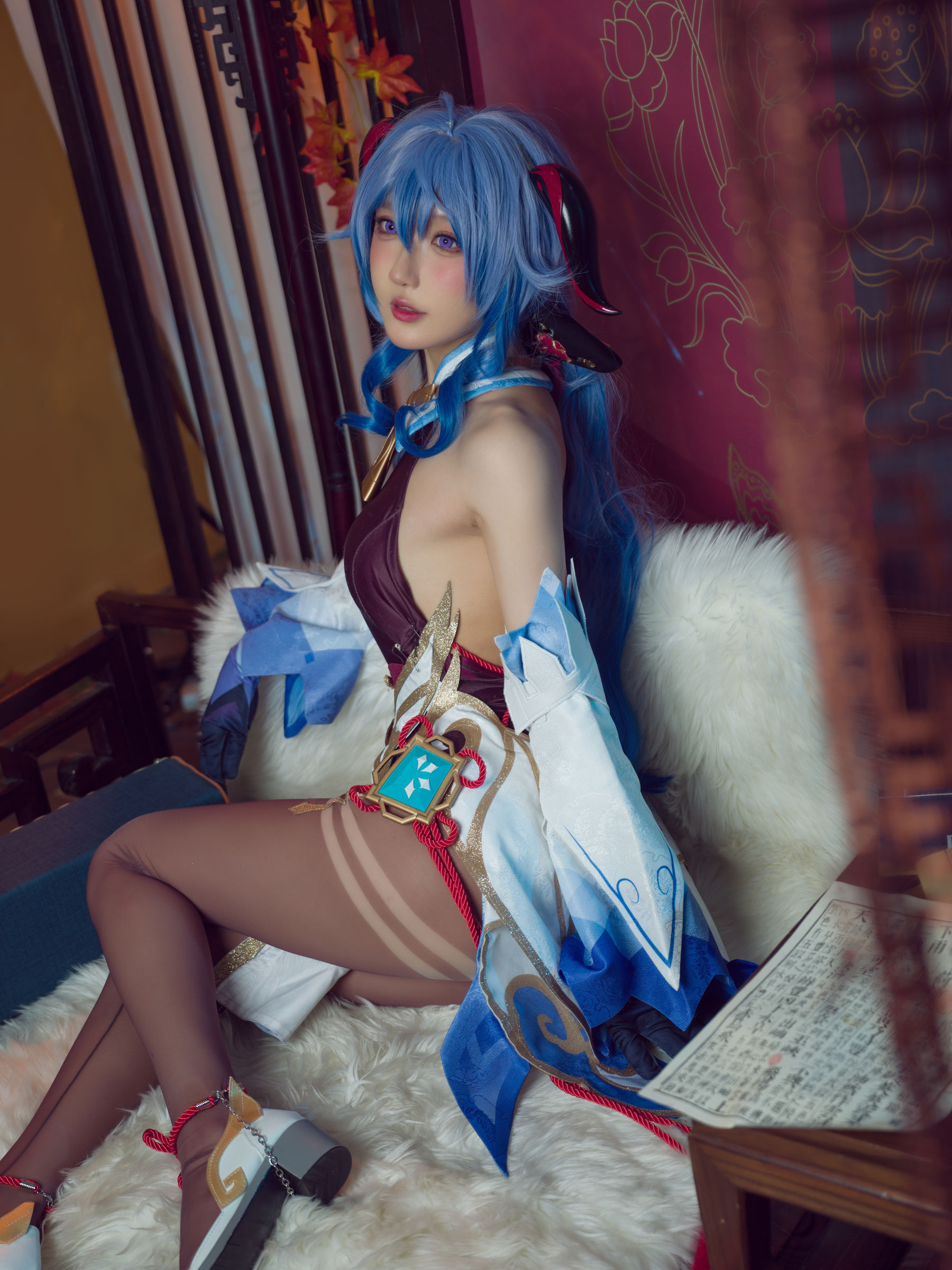 [COSPLAY]阿包也是兔娘 – 舰长 原神甘雨