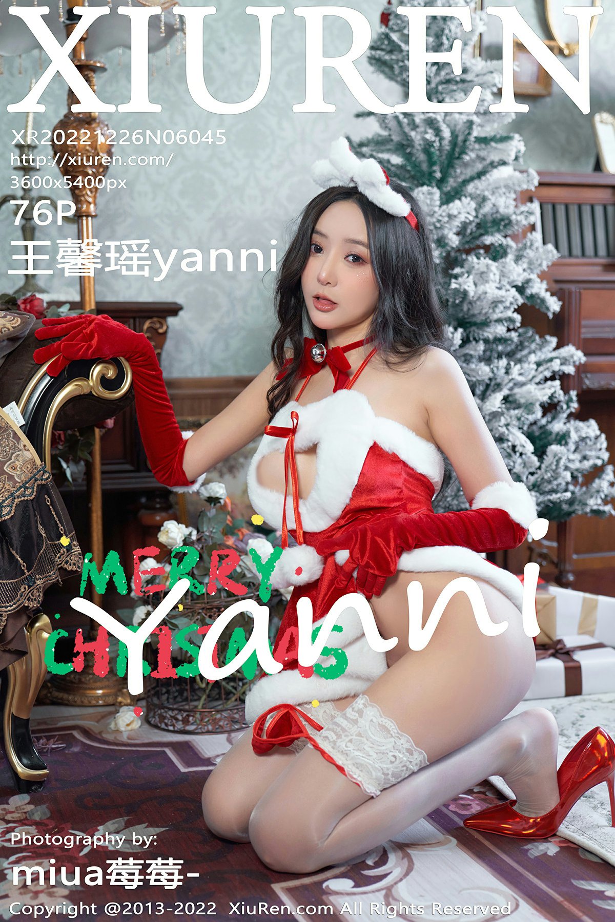 [XiuRen秀人网] 2022.12.26 No.6045 王馨瑶yanni 圣诞主题拍摄 性感写真 [76+1P]