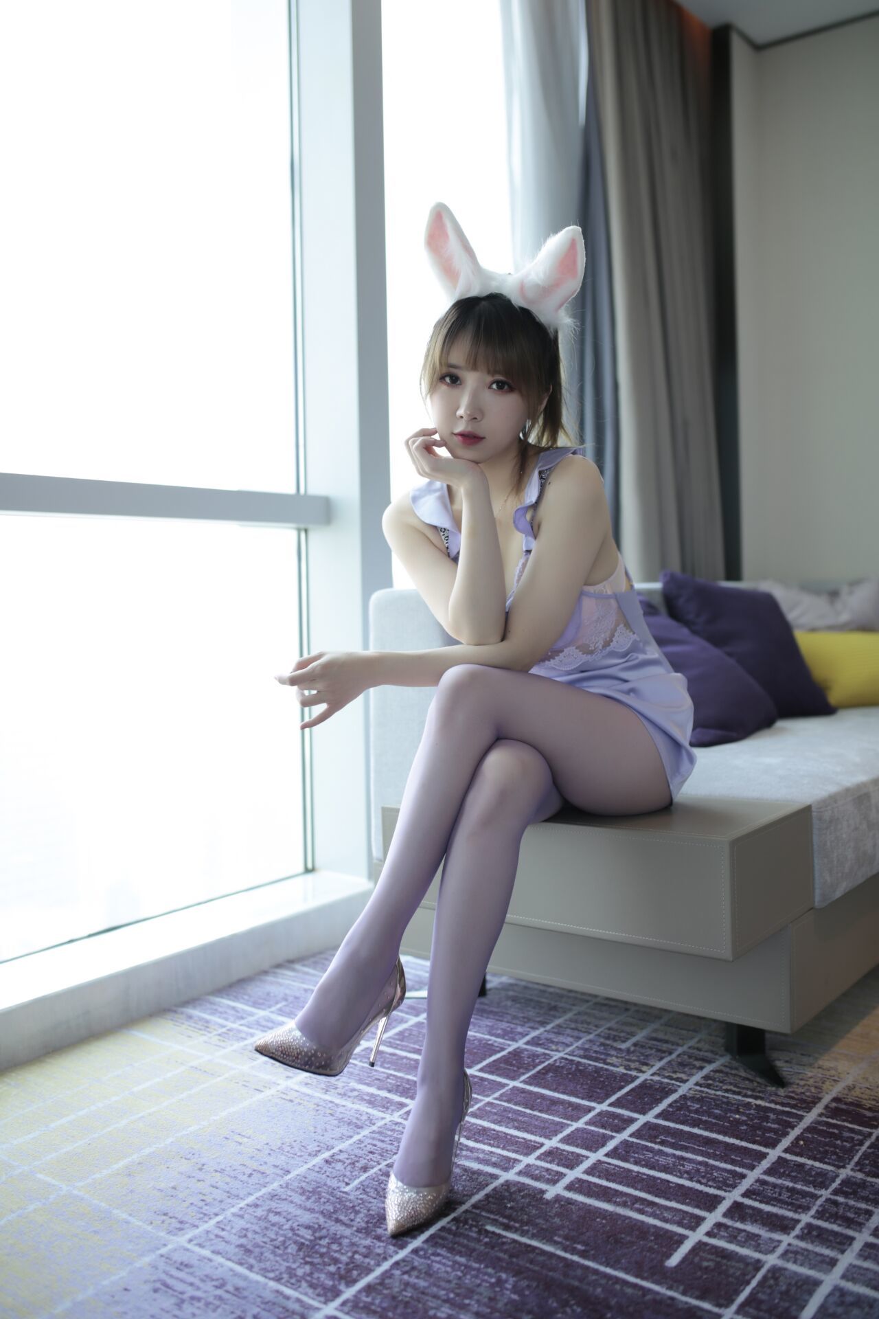 [COSPLAY]小女巫露娜 – 粉紫兔兔