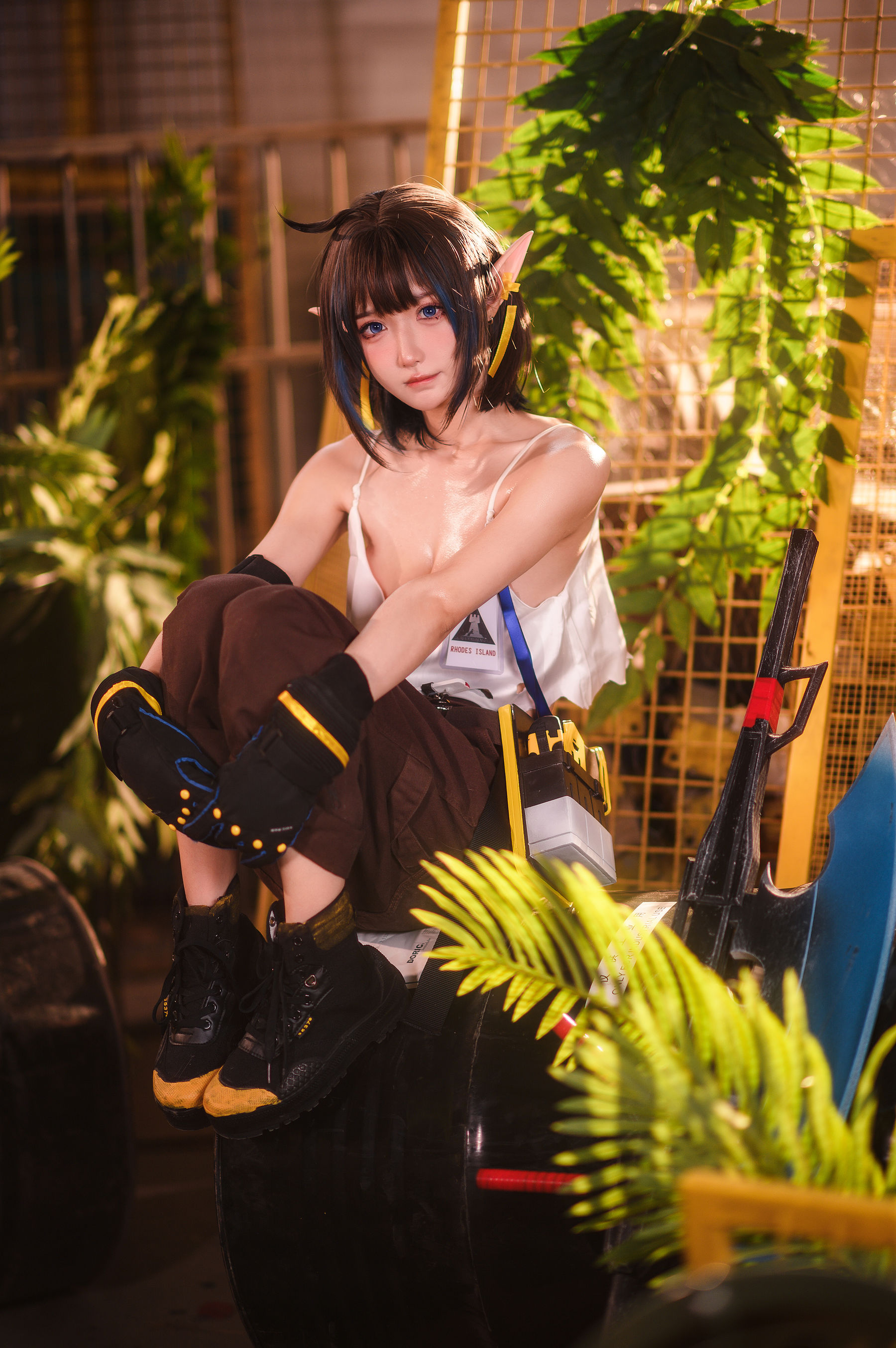 [COSPLAY]阿包也是兔娘 – 明日方舟 森蚺