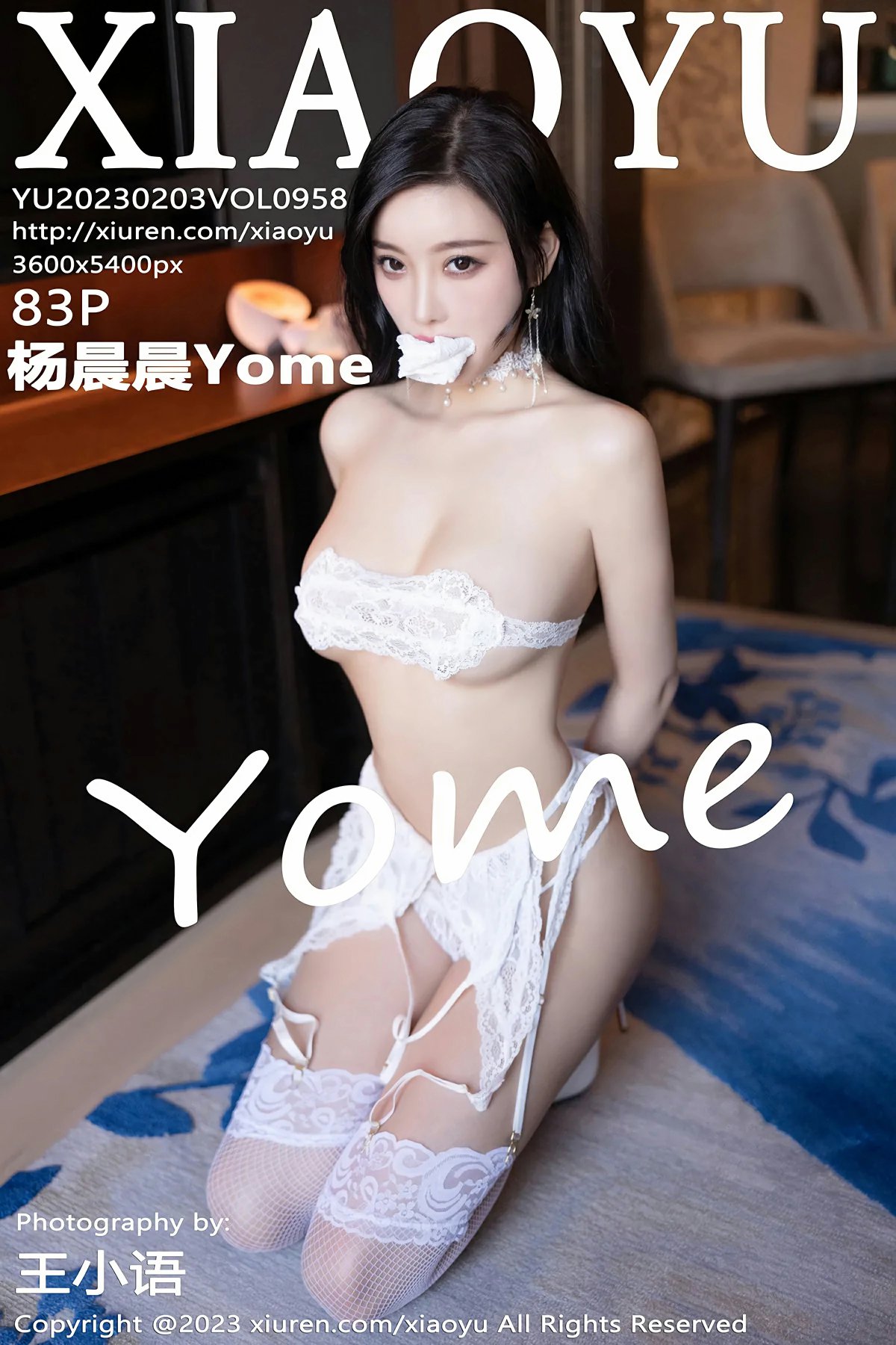 [XIAOYU语画界] 2023.02.03 VOL.958 杨晨晨Yome 性感白色蕾丝情趣服饰 私房写真 [83+1P]