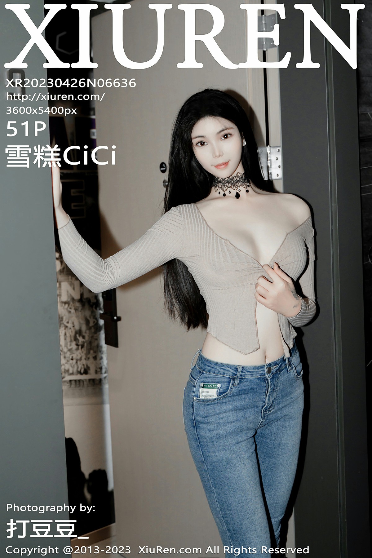 [XiuRen秀人网] 2023.04.26 No.6636 雪糕CiCi 性感写真 [51+1P]