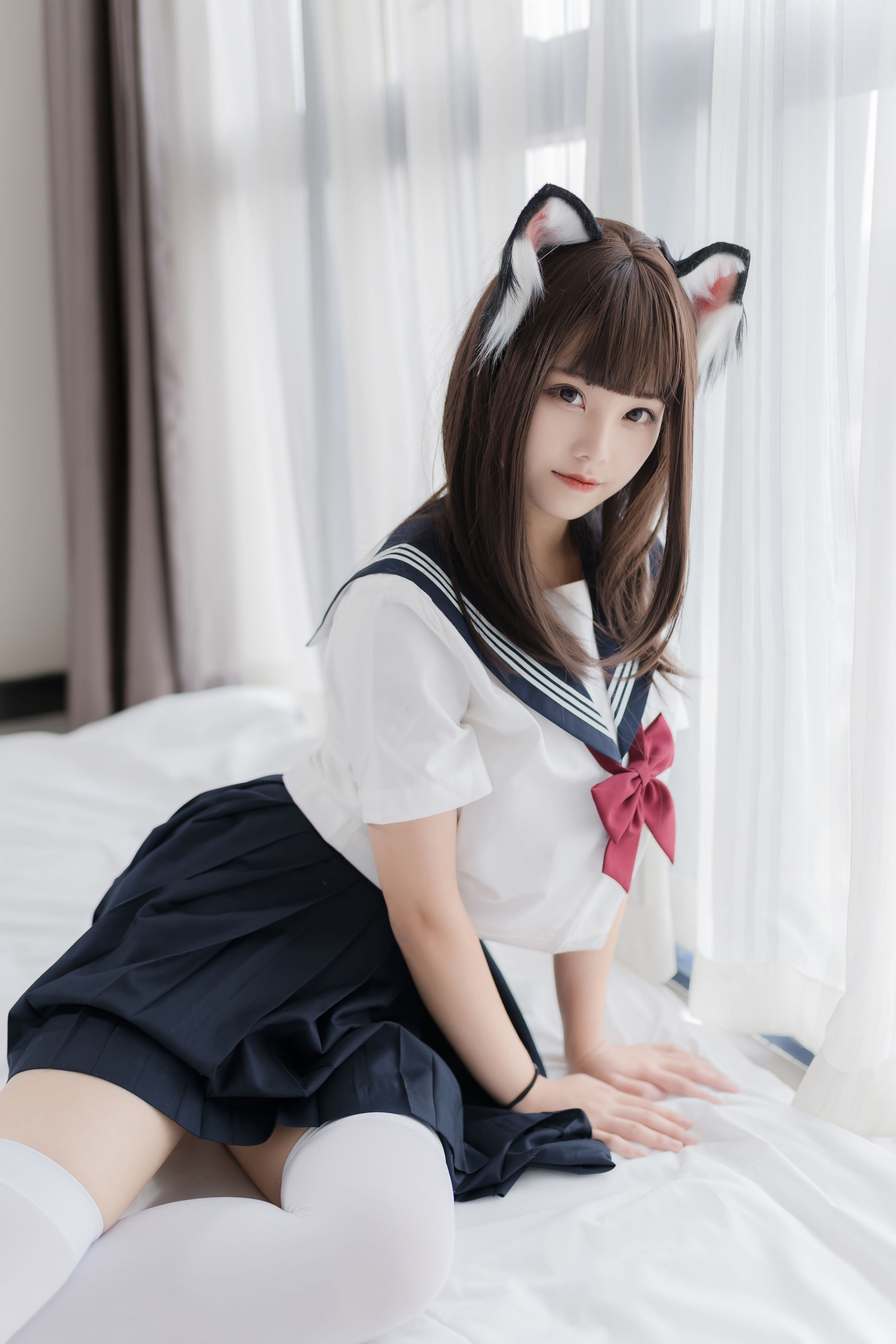 [COSPLAY]蜜汁猫裘 – 猫耳JK