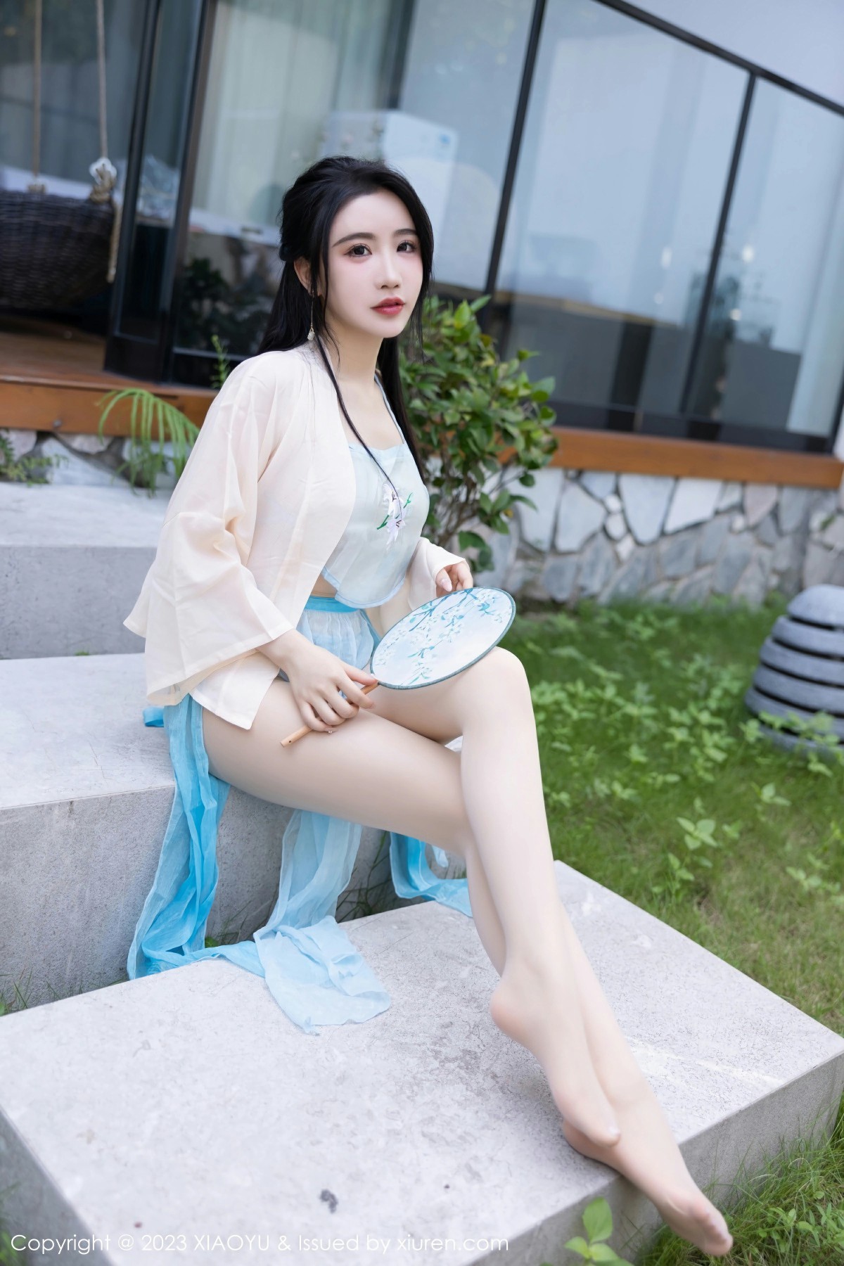 [XIAOYU语画界] 2023.06.27 VOL.1057 Cherry樱桃酱 性感淡蓝色古装服饰 杭州旅拍 [81+1P]