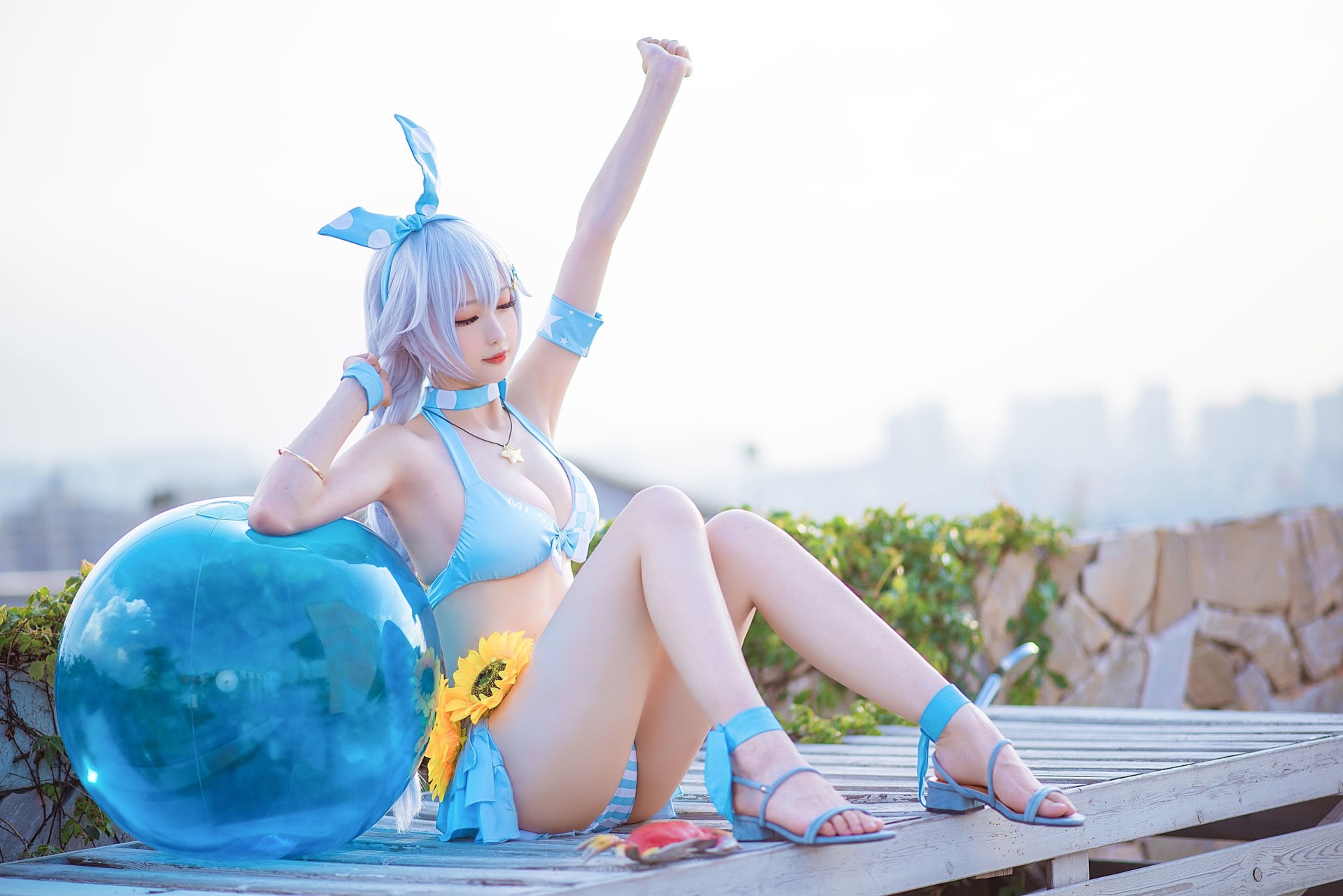 [COSPLAY] 南宫 – 琪亚娜泳装