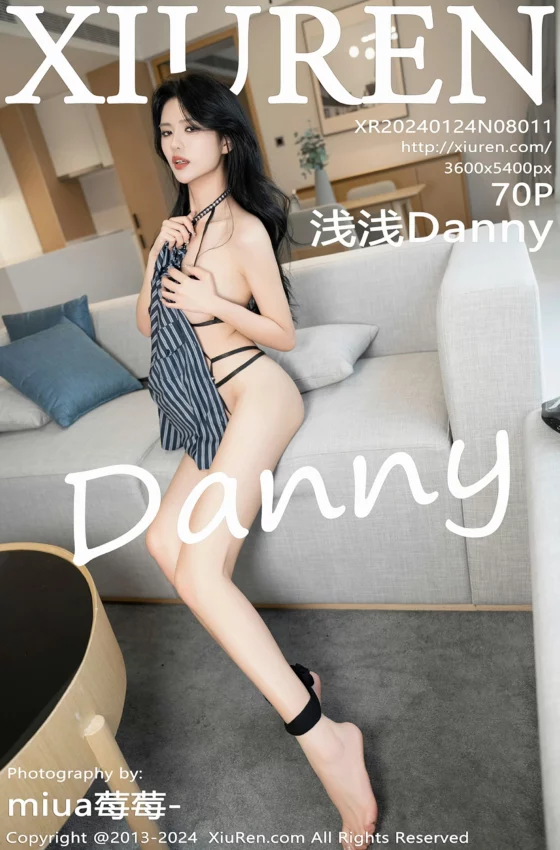 [XiuRen秀人网] 2024.01.24 No.8011 浅浅Danny 黑色情趣服饰 性感写真 [70+1P]