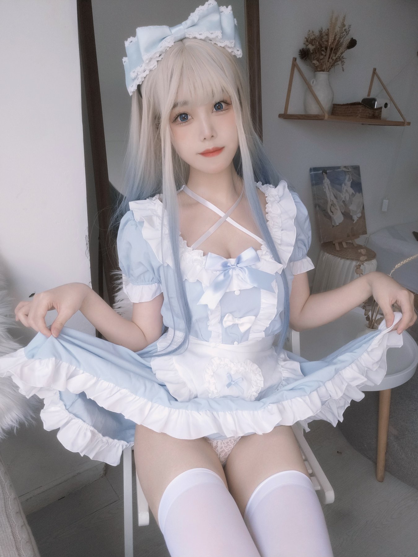 [COSPLAY]蜜汁猫裘 – 蓝Baby