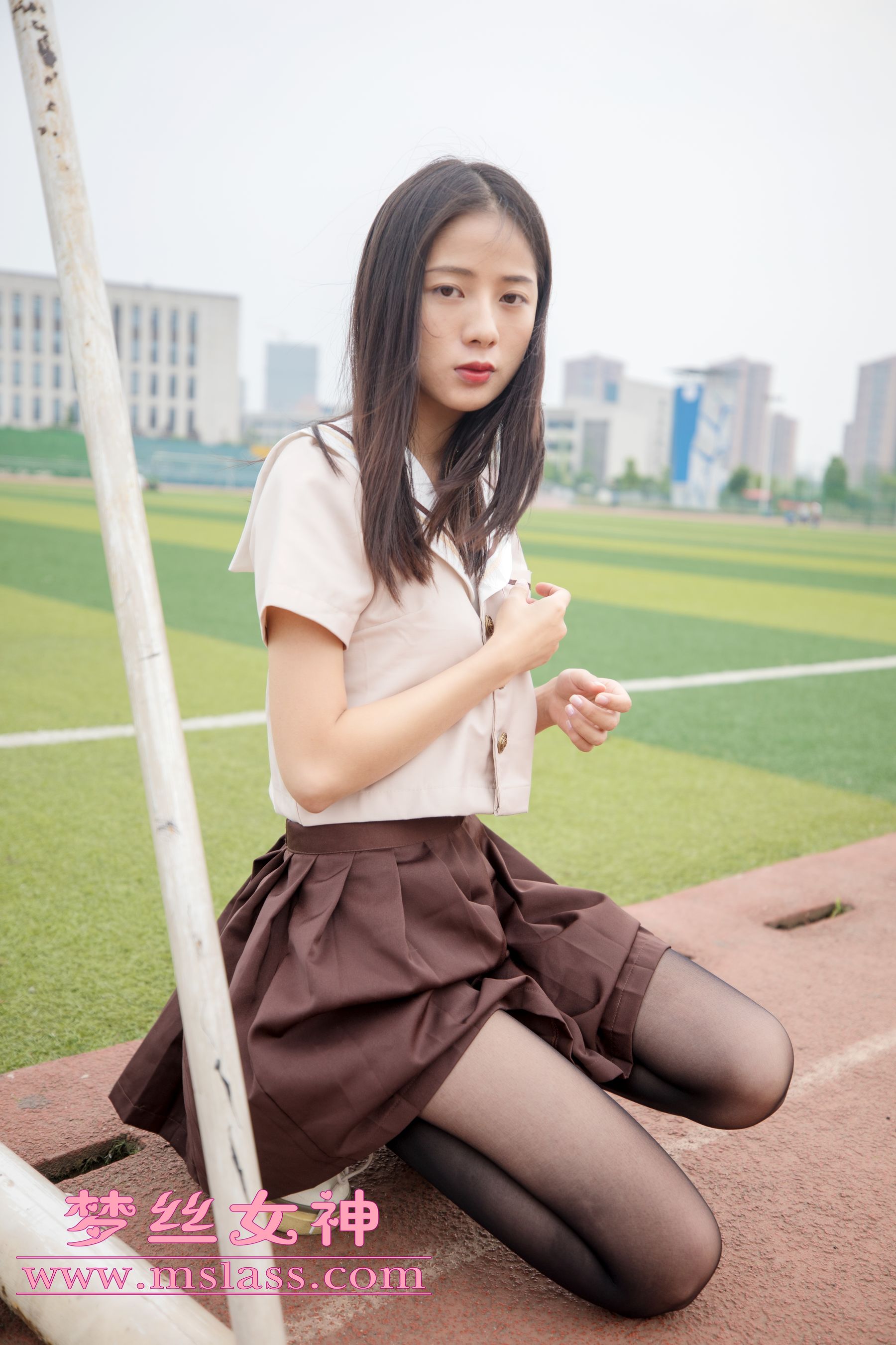 [MSLASS梦丝女神] 雪馨 学院的JK黑丝袜
