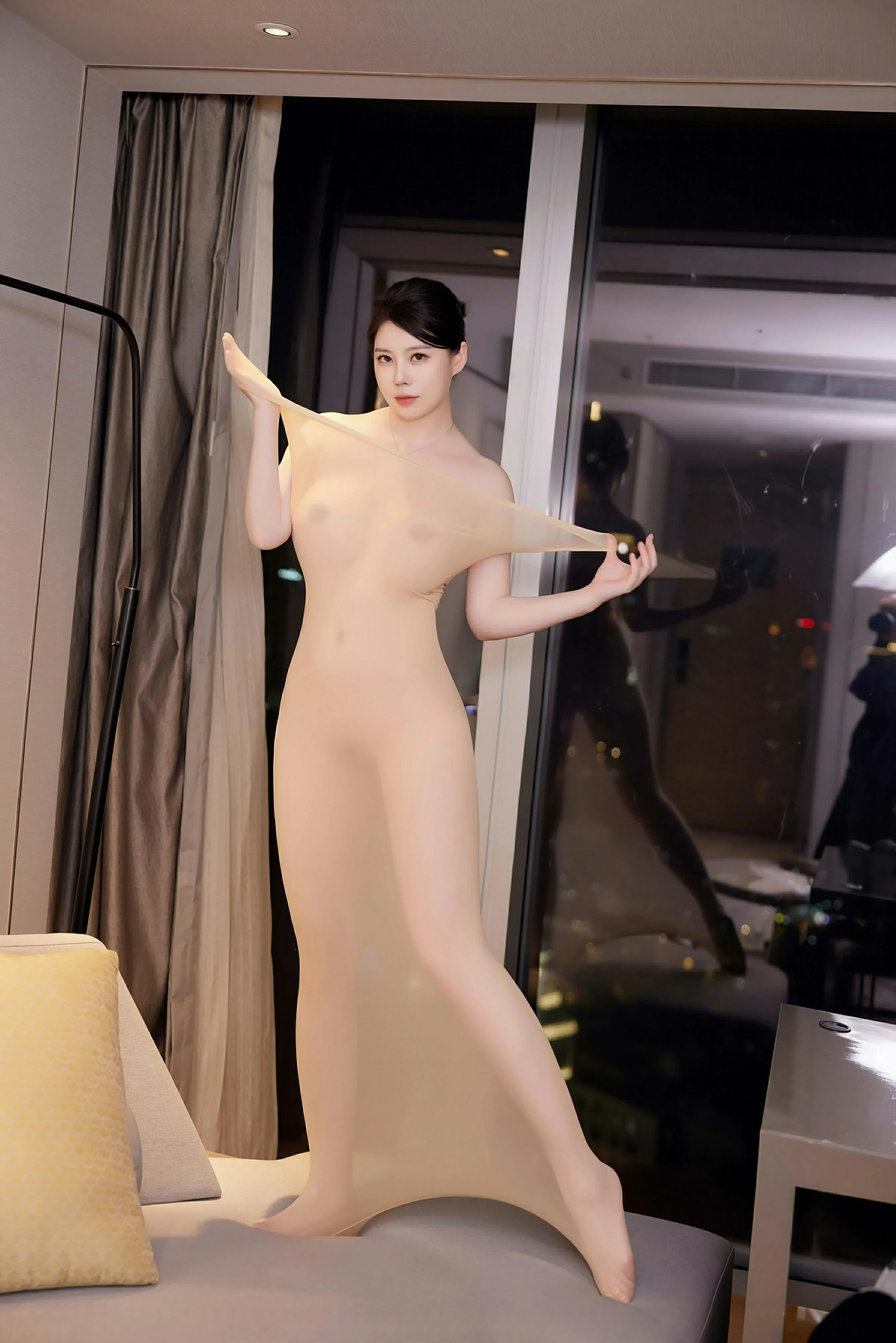 [XiuRen秀人网] 2025.03.04 No.9964 白茹雪abby 肉色连体丝袜 性感写真 [60+1P]