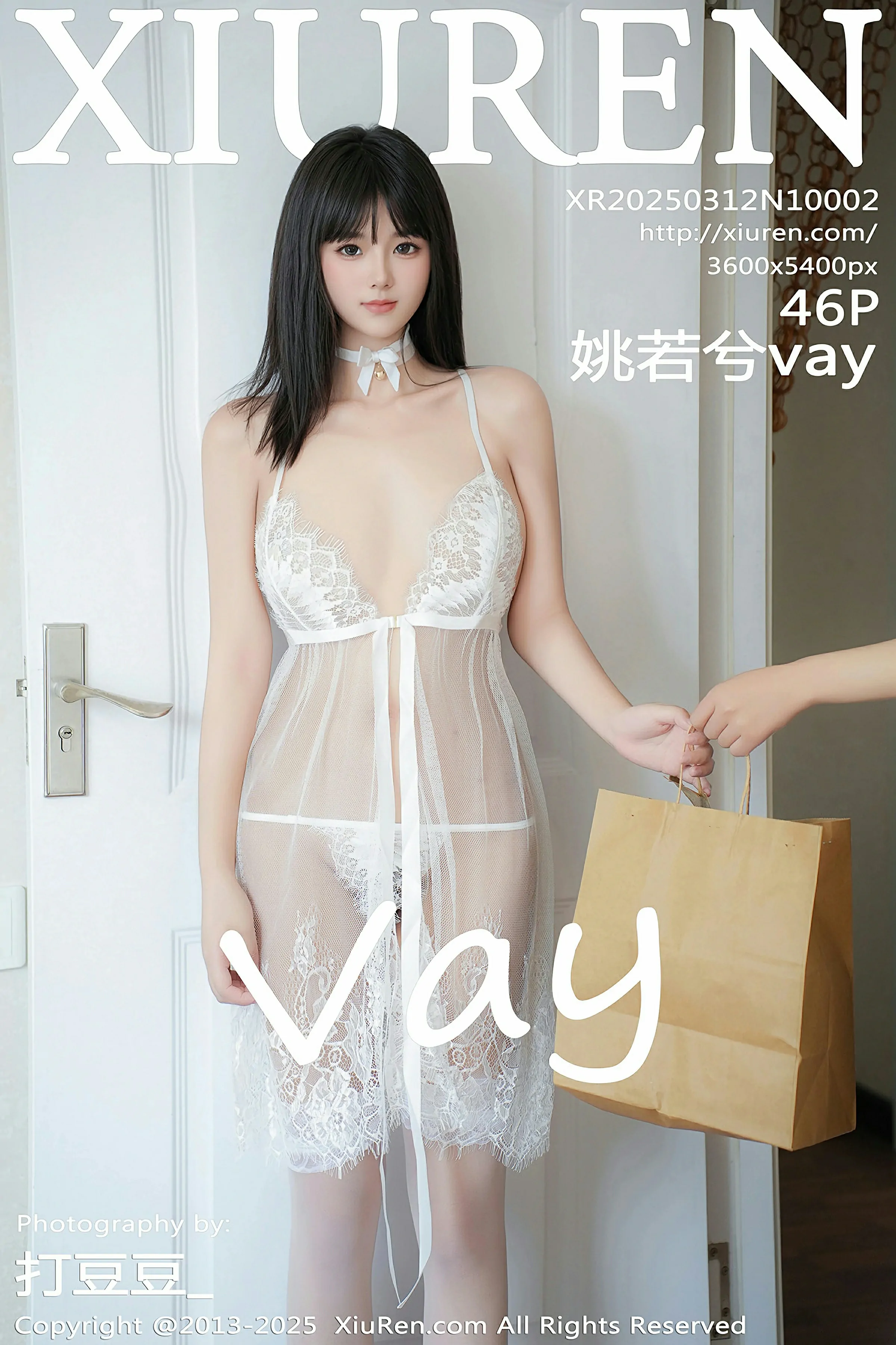 [XiuRen秀人网] 2025.03.12 No.10002 姚若兮vay 白色情趣内衣 白色丝袜 性感写真 [46+1P]