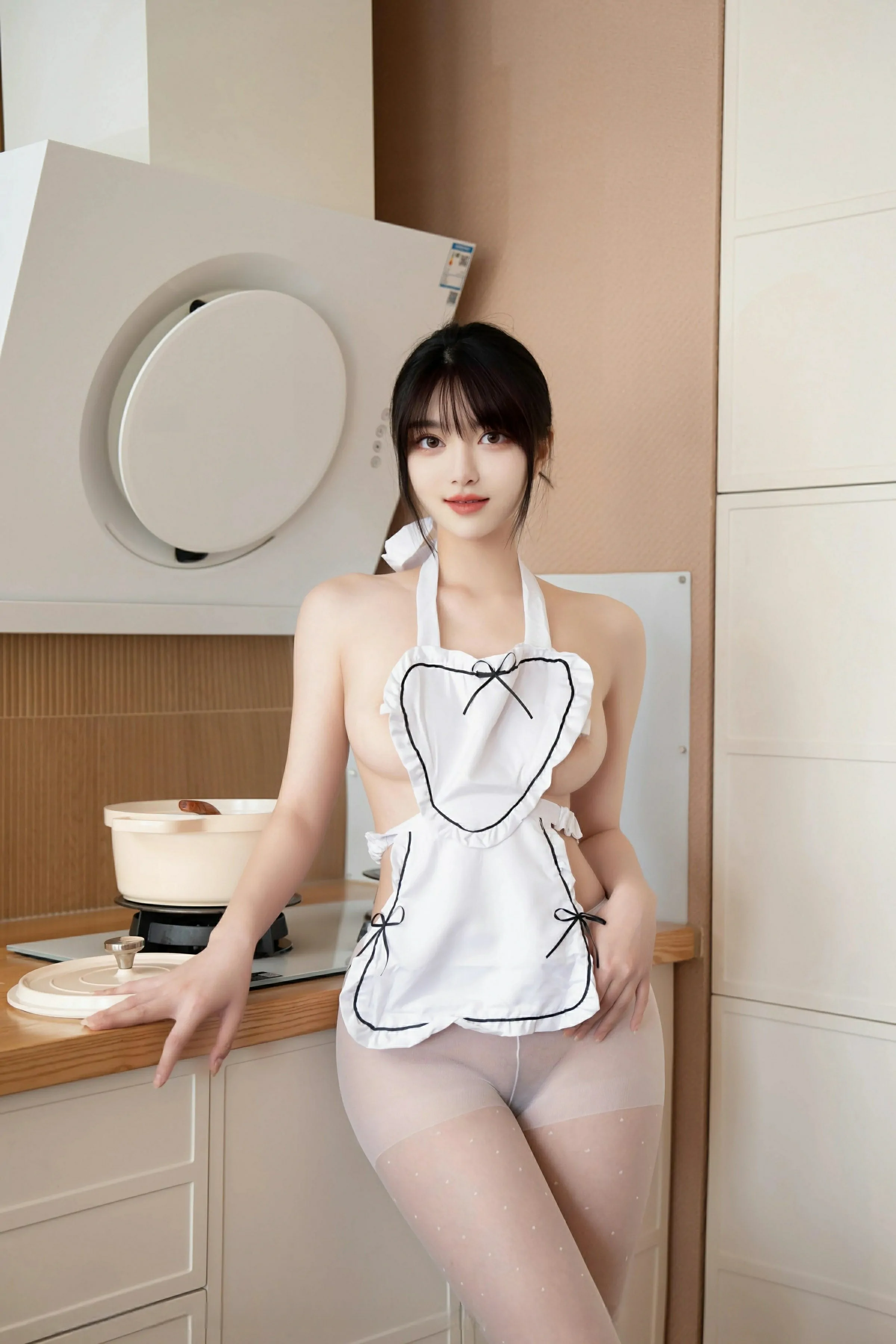 [XINGYAN星颜社] 2025.04.30 VOL.342 白露lulu 白色围裙 白色丝袜 性感写真 [69+1P]