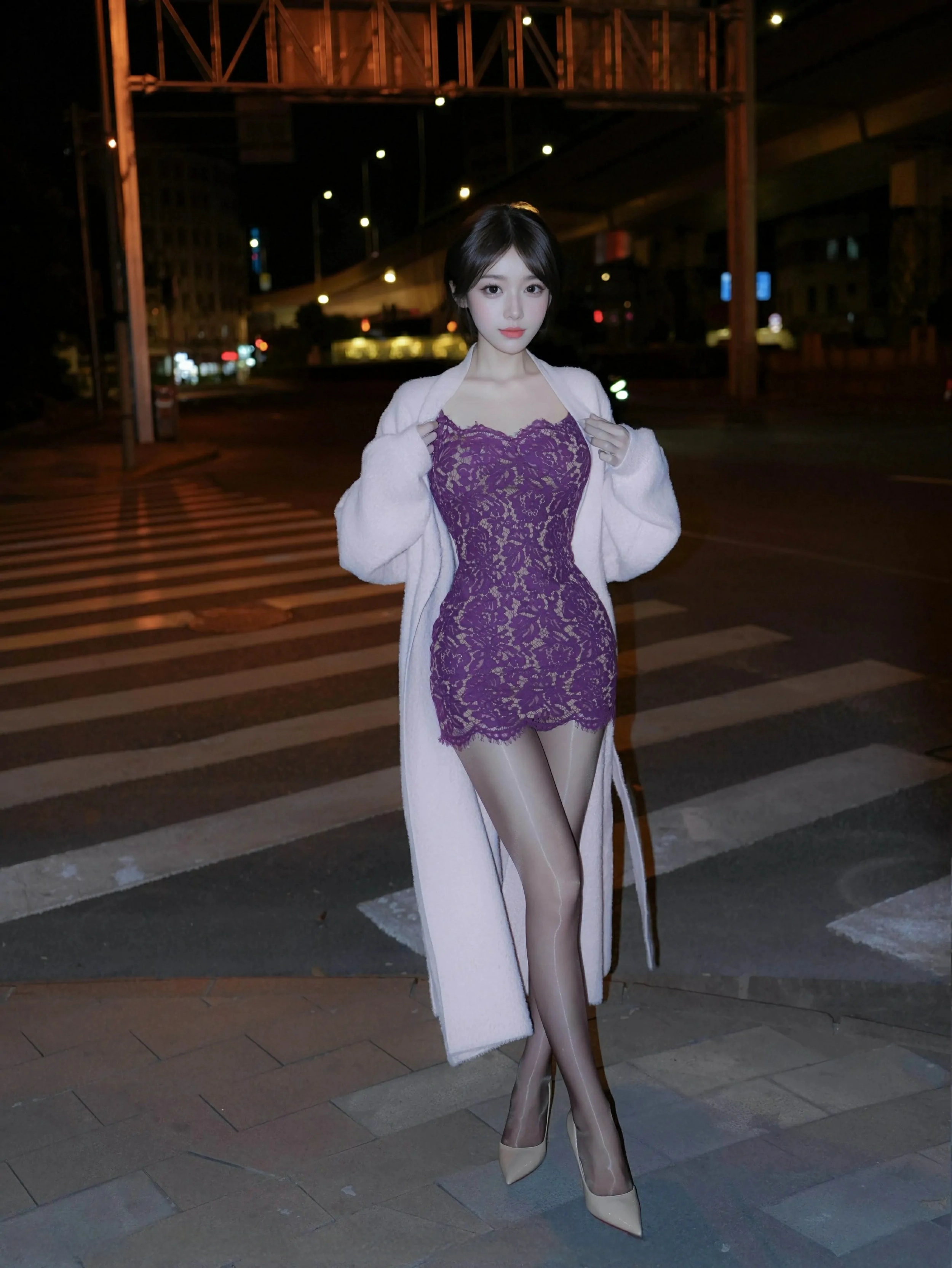 [XiuRen秀人网] 2025.05.27 No.10332 汁汁 紫色吊带短裙黑丝 性感写真 [53+1P]