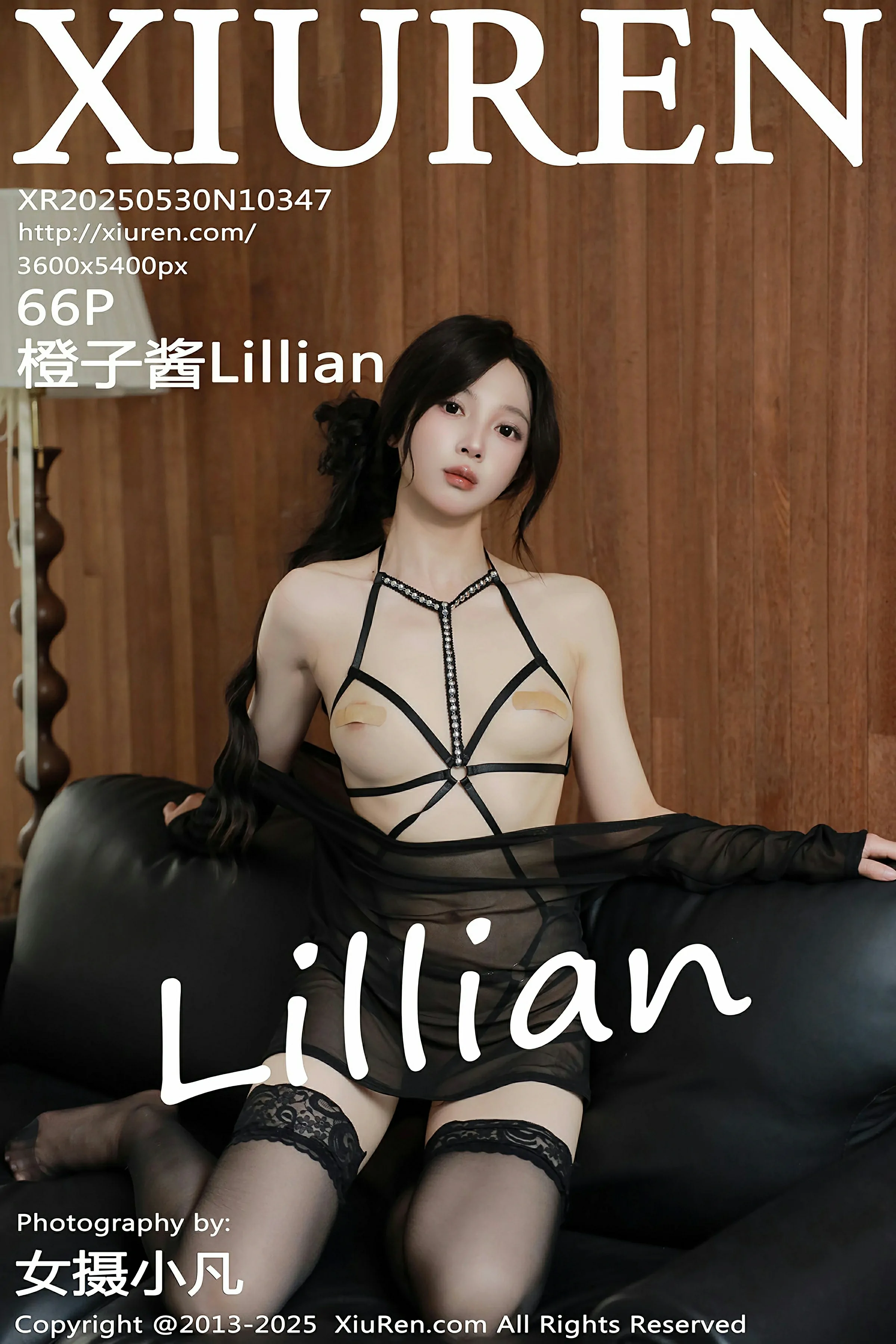 [XiuRen秀人网] 2025.05.30 No.10347 橙子酱Lillian 黑色情趣内衣 性感写真 [66+1P] 