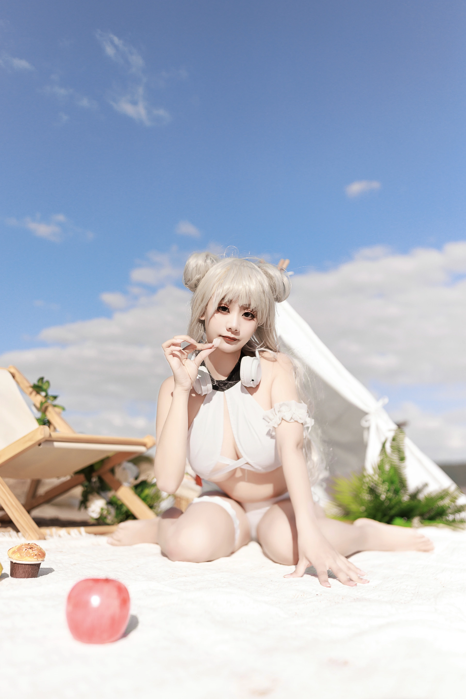 [COSPLAY]阿雪雪 – 恶毒泳装