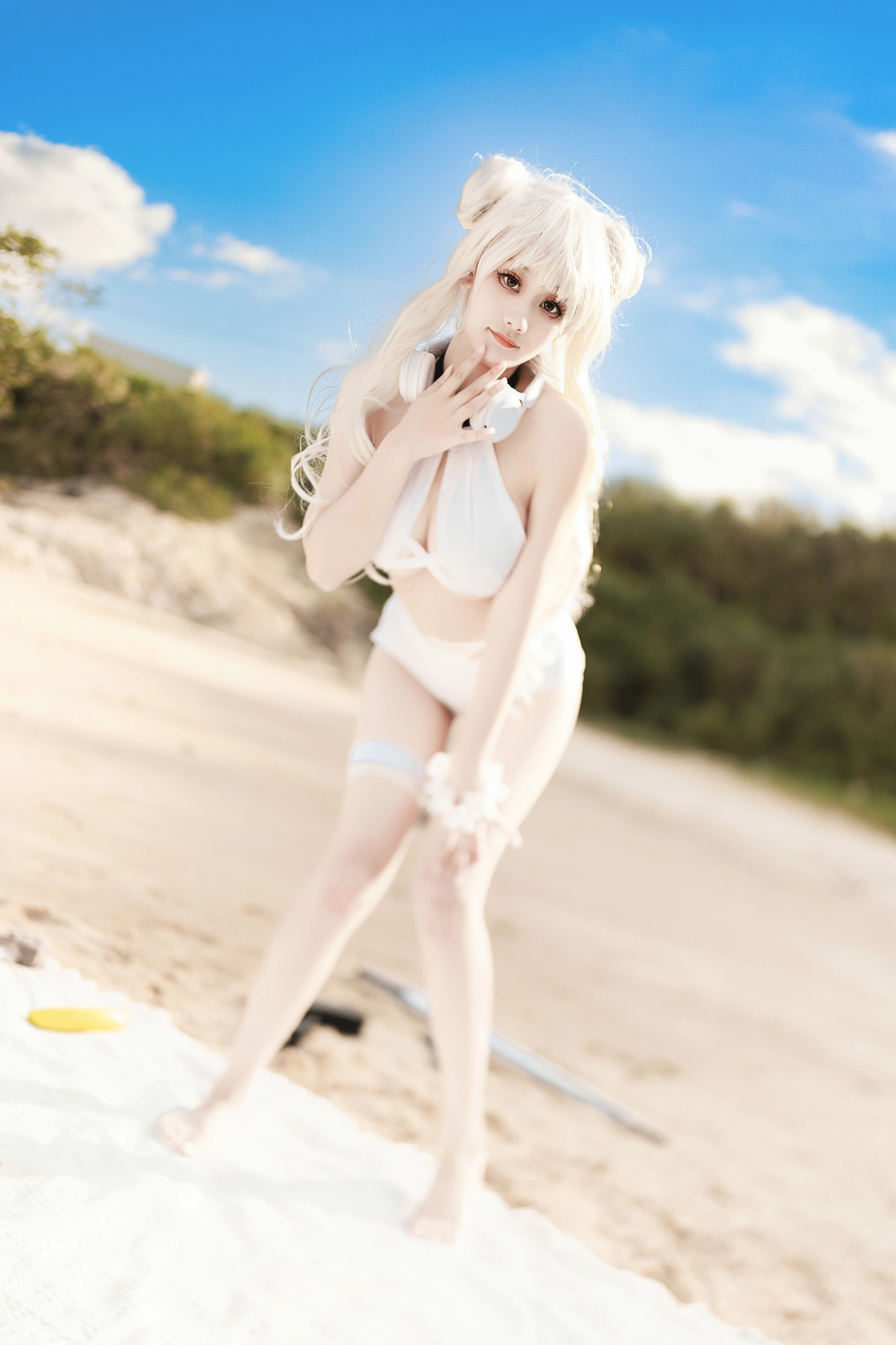[COSPLAY]阿雪雪 – 恶毒泳装