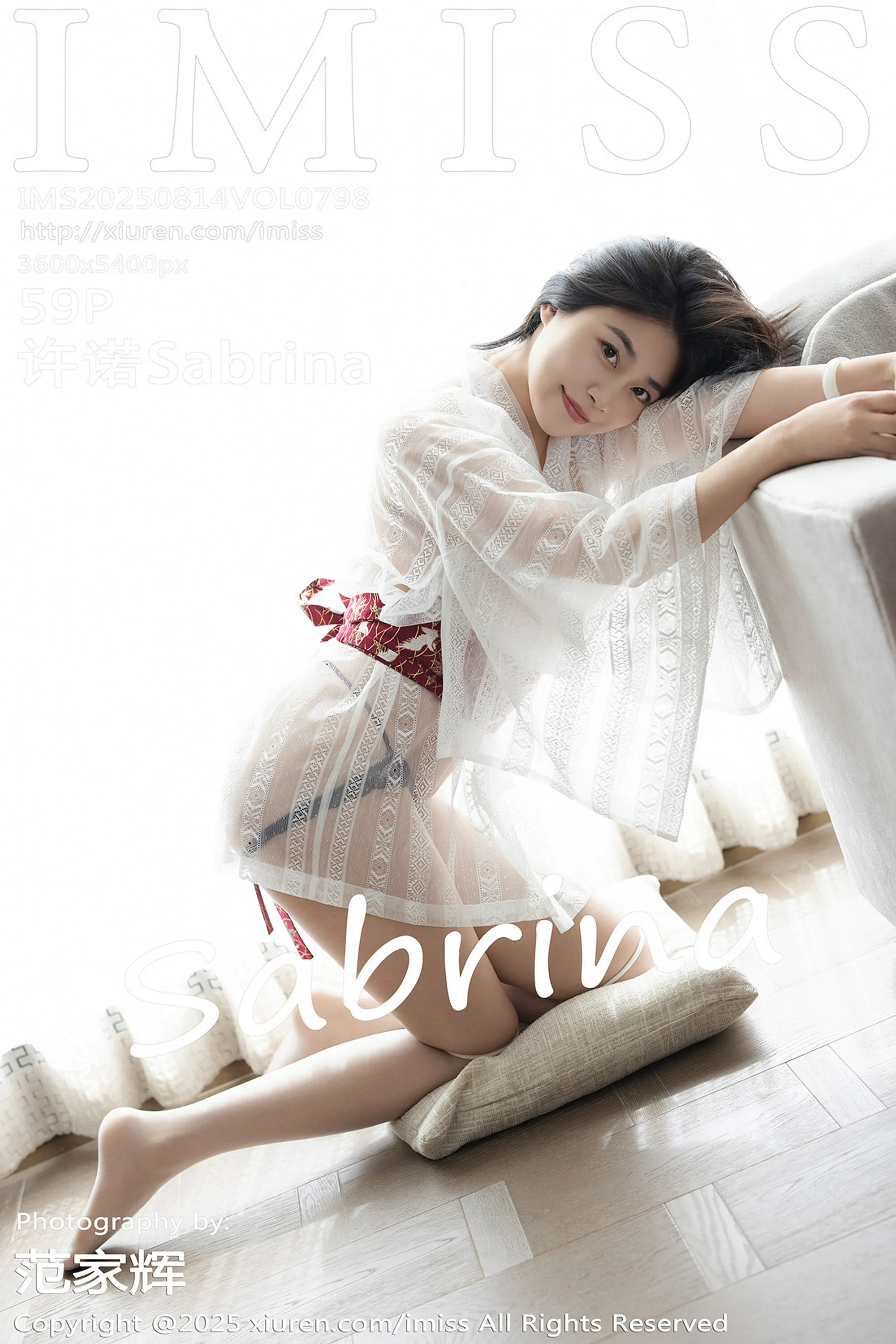 [IMISS爱蜜社] 2025.08.14 VOL.798 许诺Sabrina 诱人白色丝袜 性感写真 [59+1P]