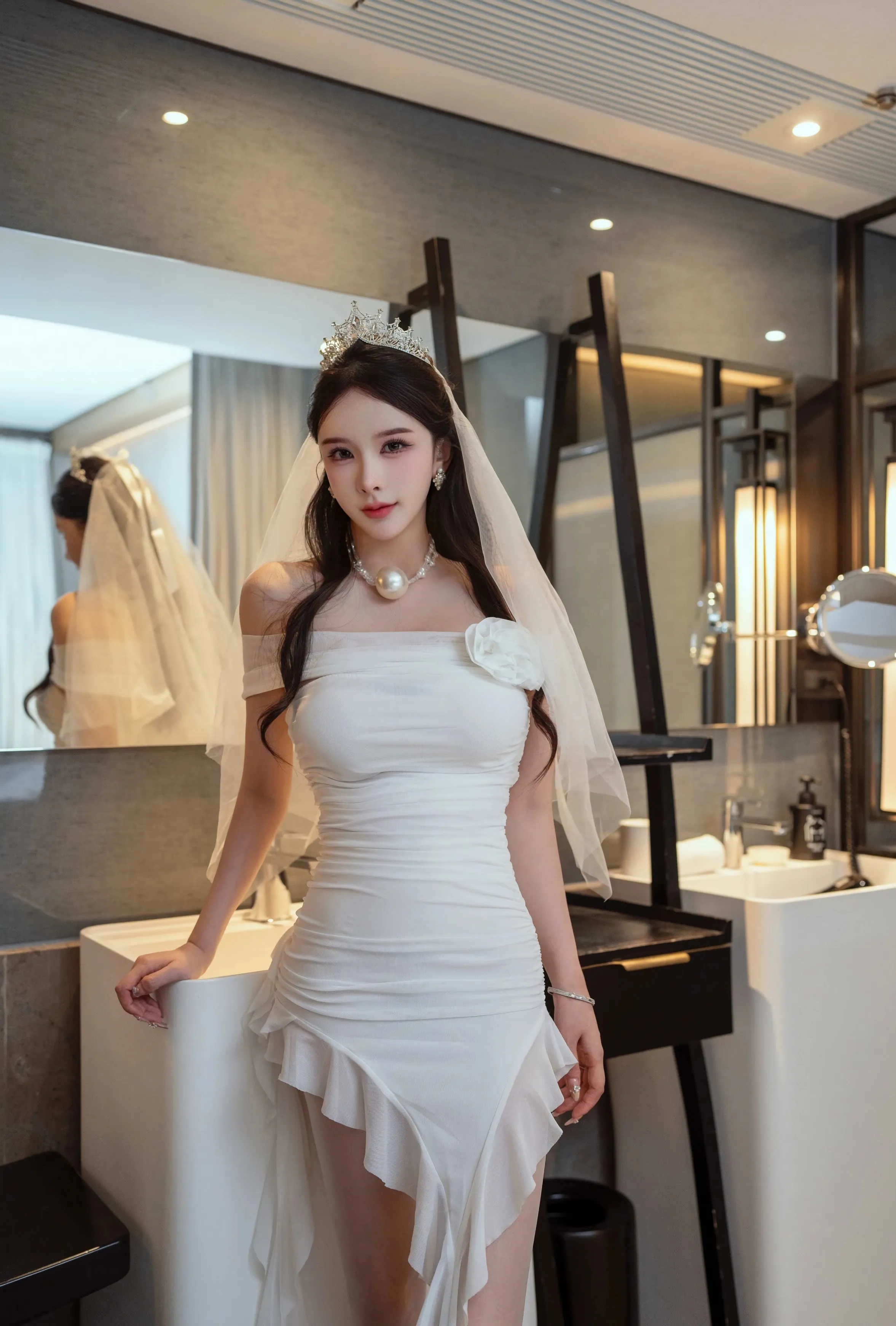 [XINGYAN星颜社] 2025.08.22 VOL.388 李丽莎 白色婚纱 肉色丝袜 性感写真 [61+1P]