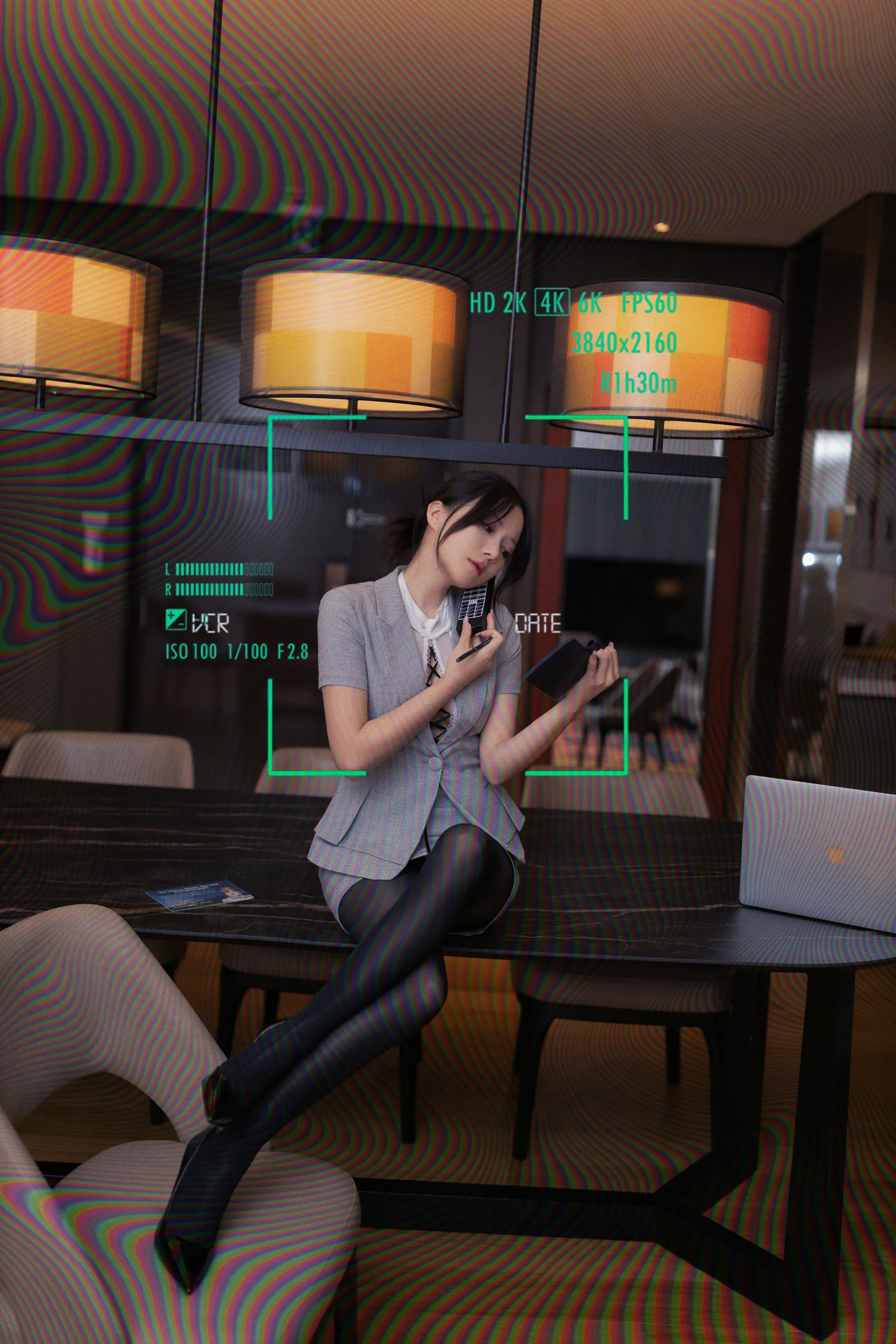 [秀人内购] 鱼子酱Fish 诱人私拍福利 他的监控电话