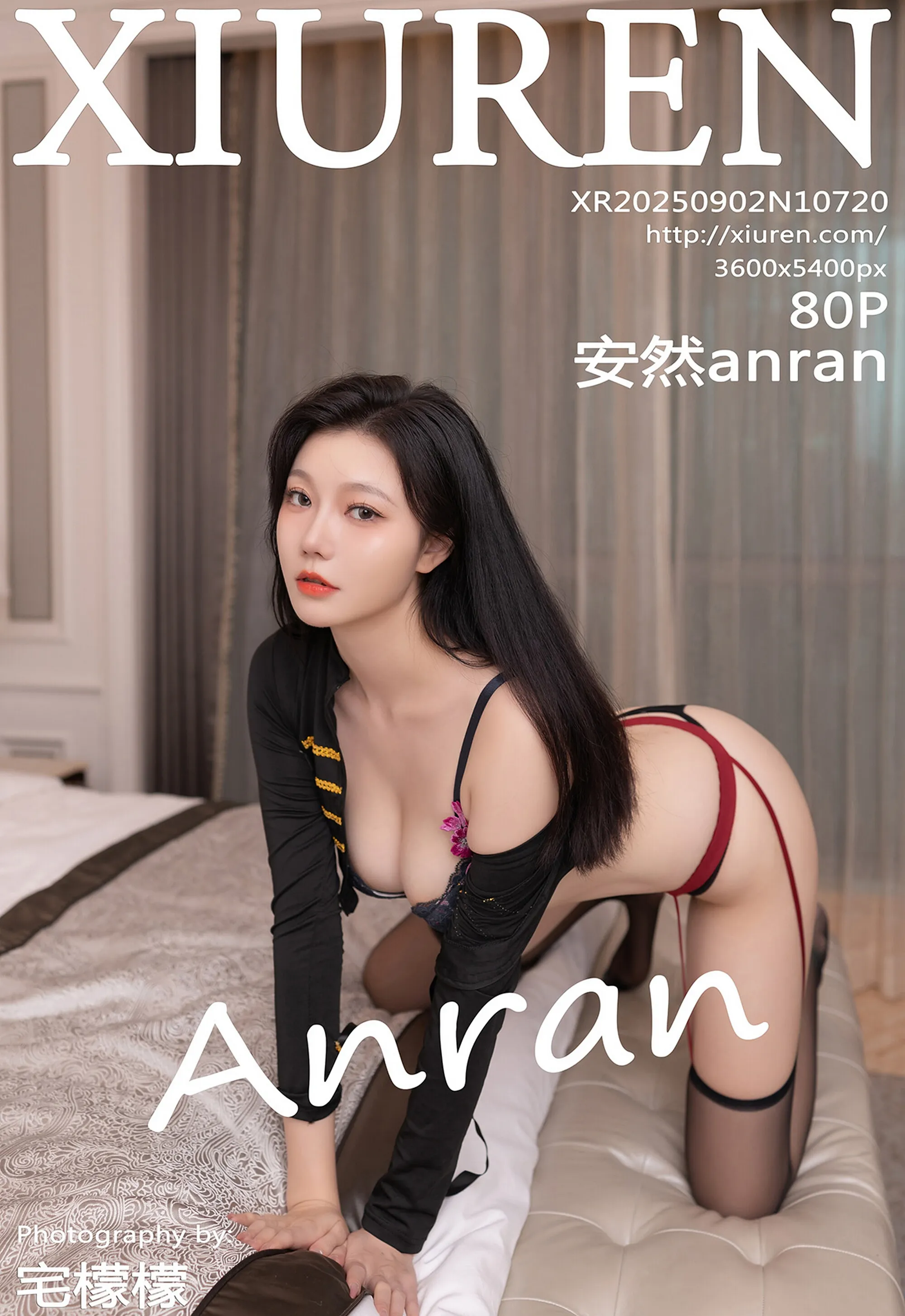 [XiuRen秀人网] 2025.09.02 No.10720 安然anran 黑色制服 性感写真 [80+1P]