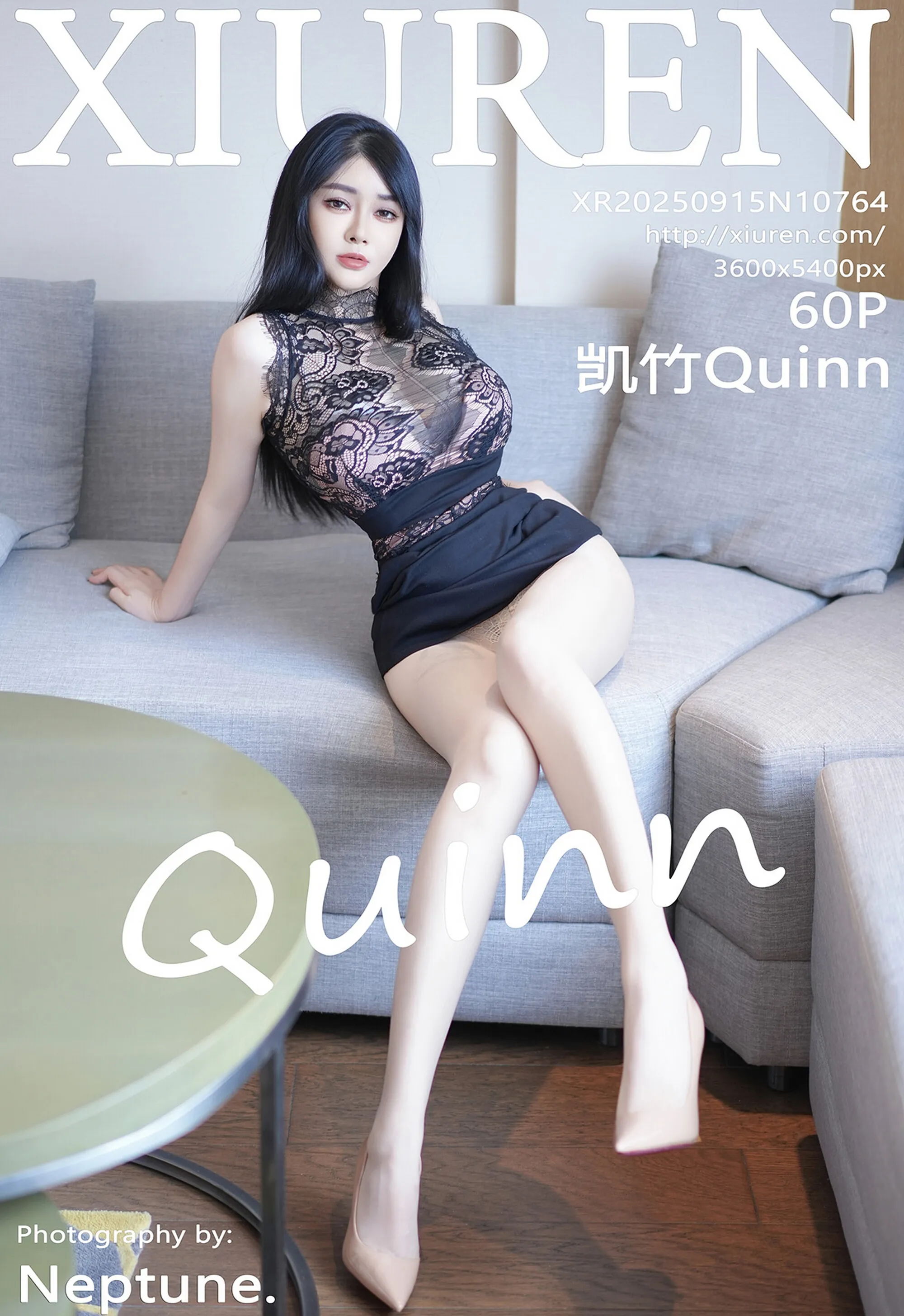 [XiuRen秀人网] 2025.09.15 No.10764 凯竹Quinn 蕾丝服饰 原色丝袜 性感写真 [60+1P]