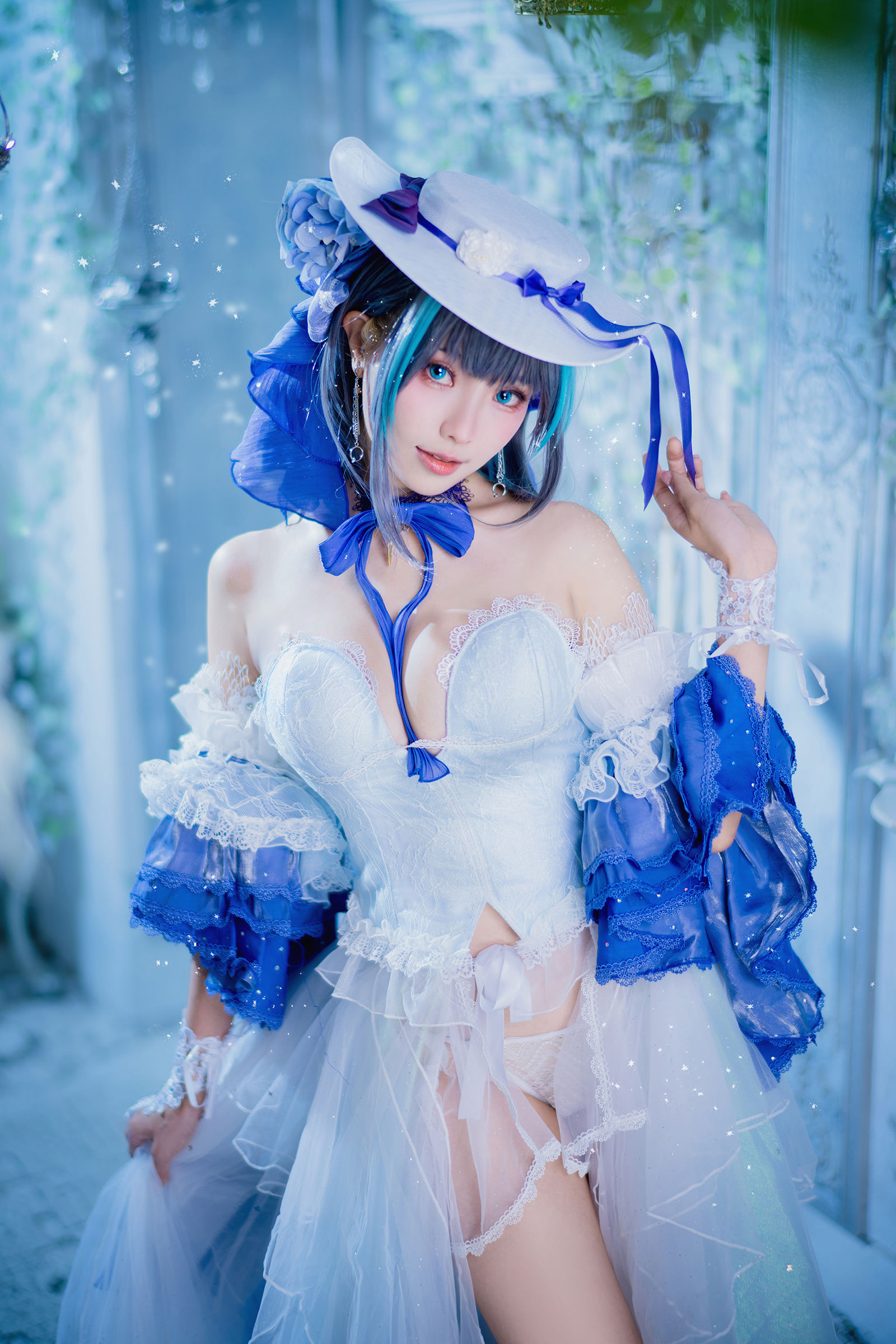 [COSPLAY] Ely_eee(ElyEE子) – Cheshire Dress 柴郡禮服