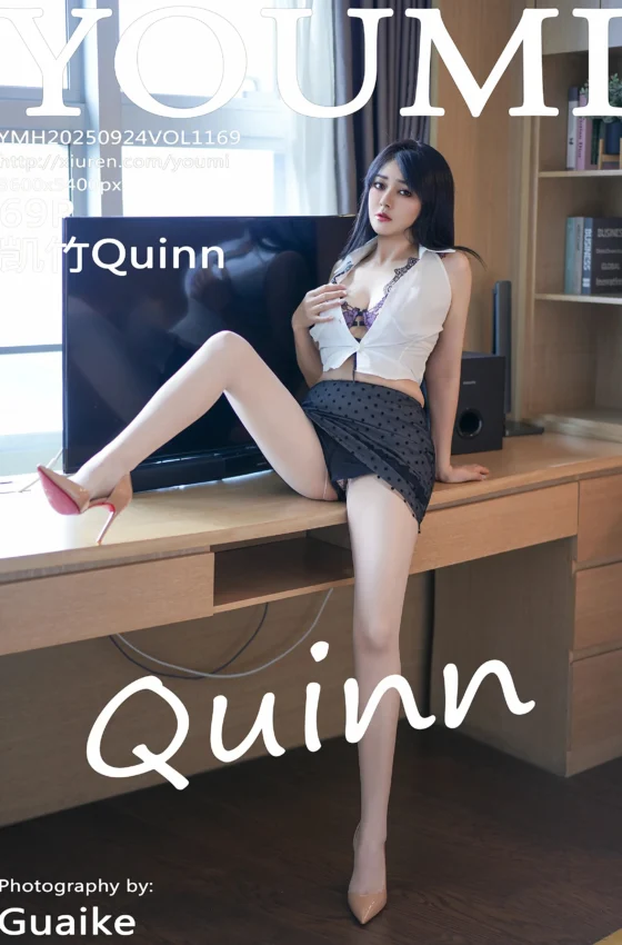 [YOUMI尤蜜荟] 2025.09.24 VOL.1169 凯竹Quinn 黑色蕾丝波点短裙 性感写真 [69+1P]