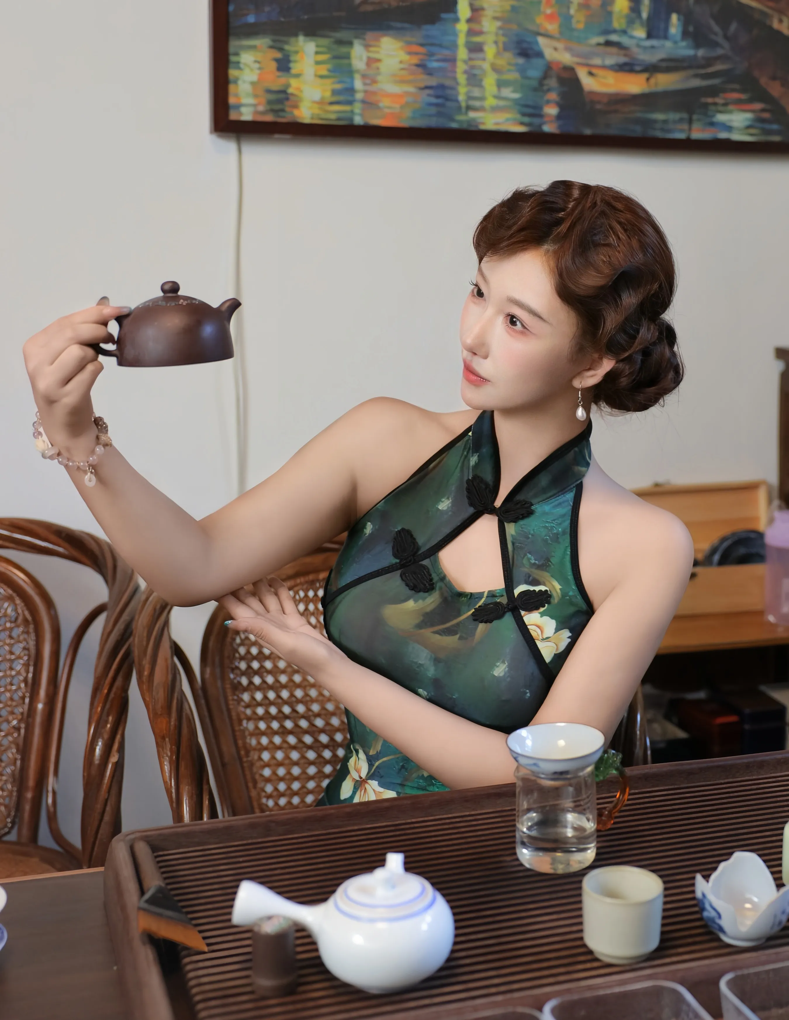 [XiuRen秀人网] 2025.09.26 No.10815 金允希Yuki 绿色旗袍魅惑肉丝 性感写真 [78+1P]