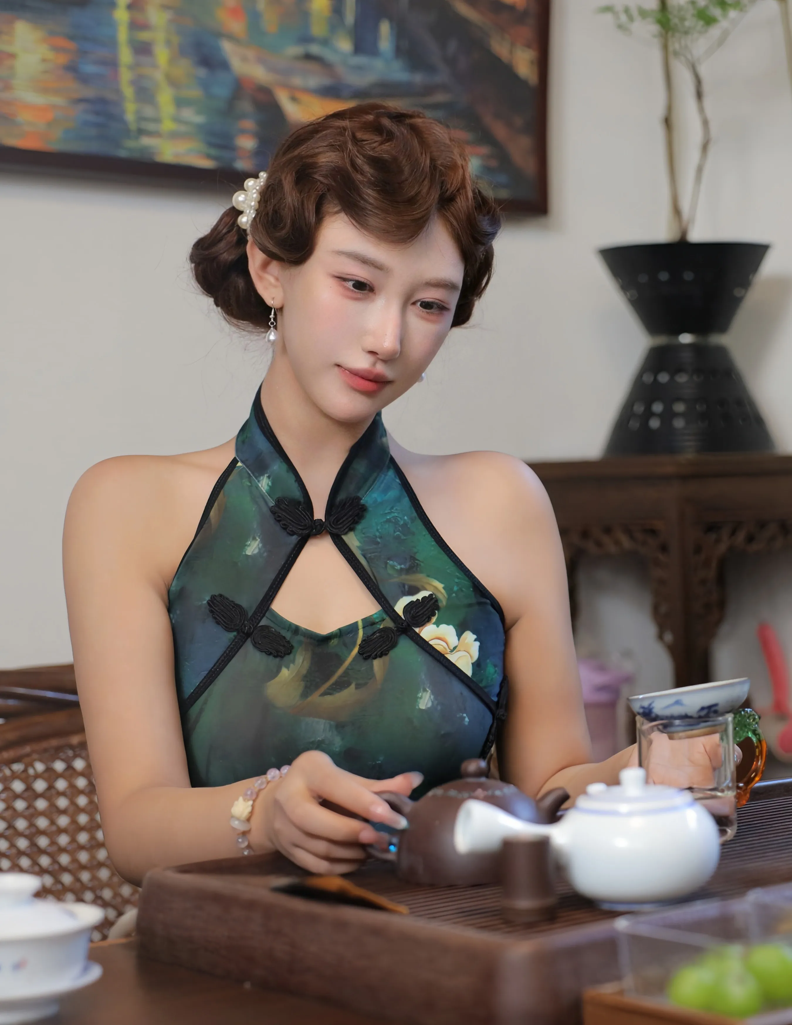 [XiuRen秀人网] 2025.09.26 No.10815 金允希Yuki 绿色旗袍魅惑肉丝 性感写真 [78+1P]