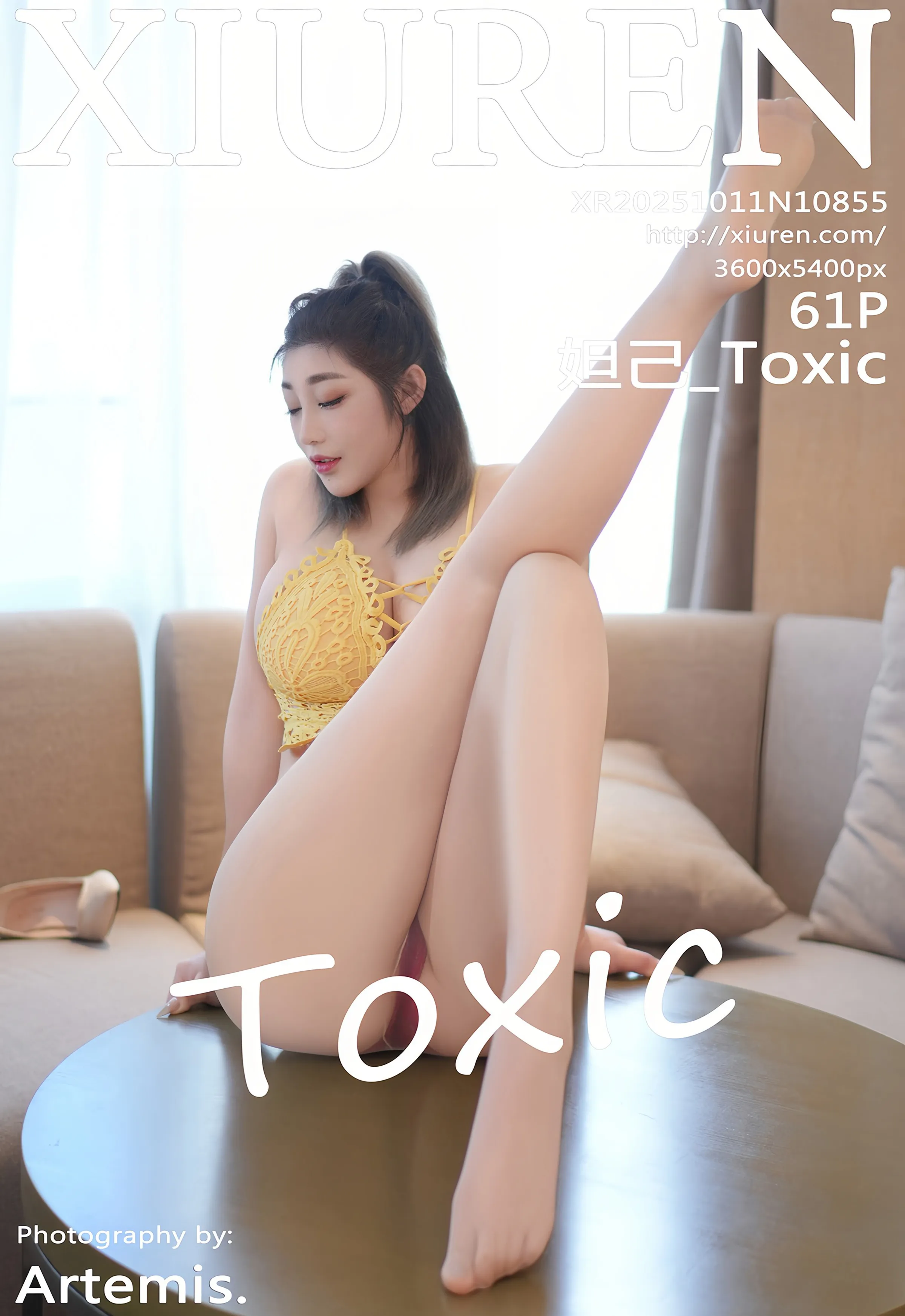 [XiuRen秀人网] 2025.10.11 No.10855 妲己_Toxic 黄色情趣内衣 性感写真 [61+1P]