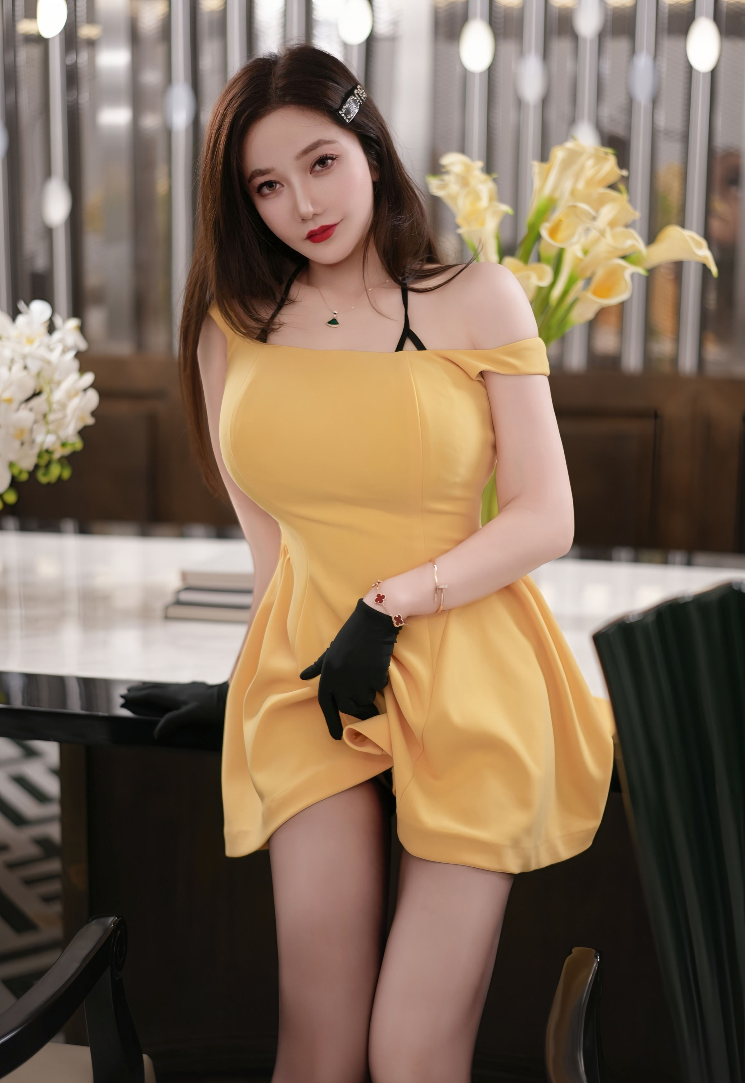 [XiuRen秀人网] 2025.10.22 No.10897 心妍小公主 性感黄色连衣短裙 私房写真 [61+1P]