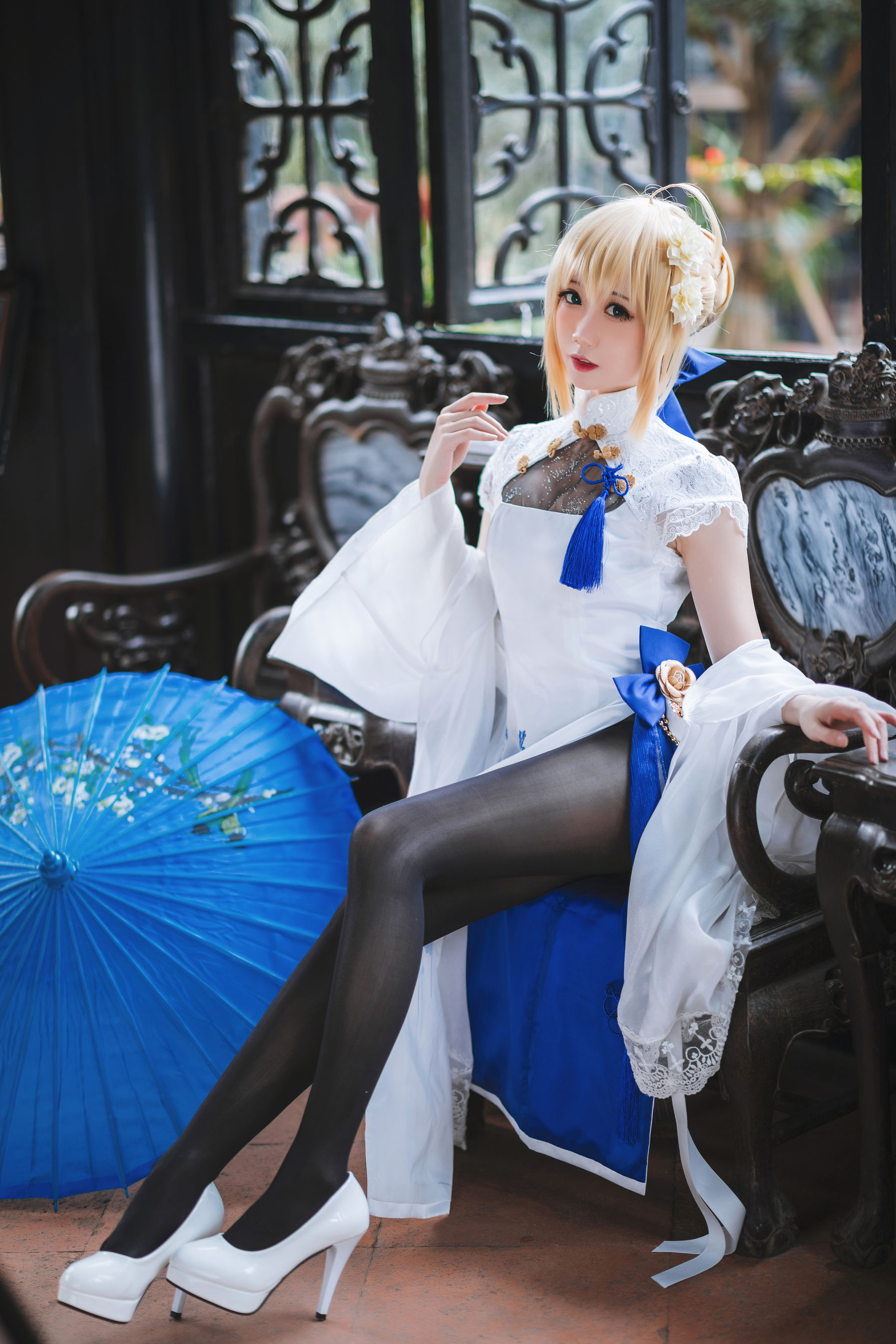 [COSPLAY] 焖焖碳 – saber旗袍