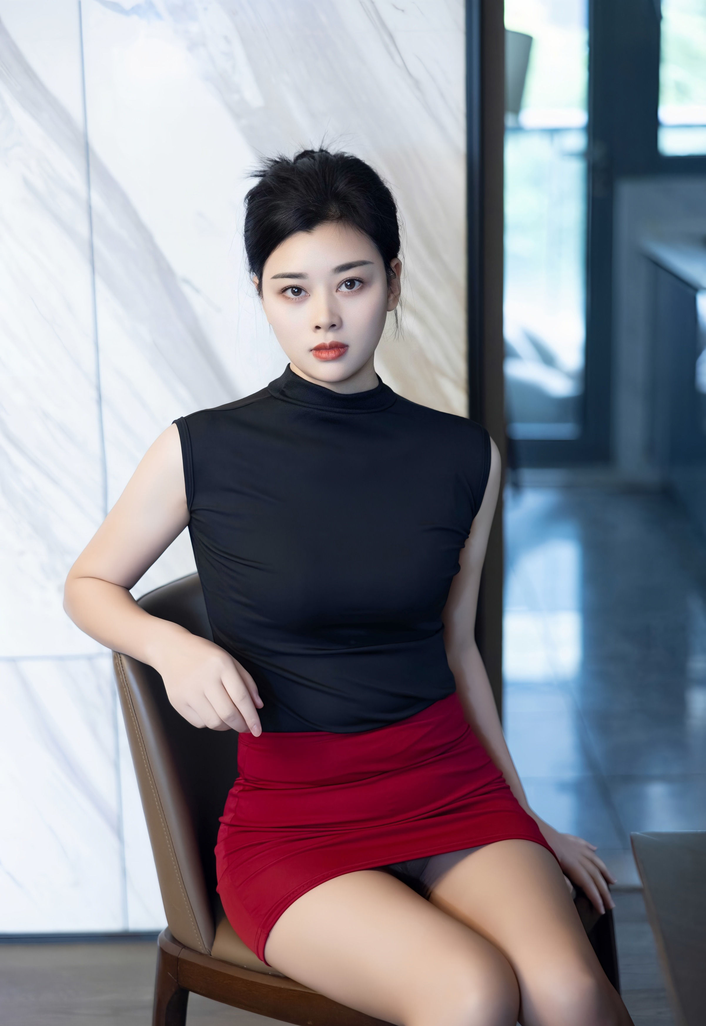 [XiuRen秀人网] 2025.11.05 No.10948 徐清妍 新人首套写真 黑色OL服饰 性感魅惑黑丝 [80+1P]