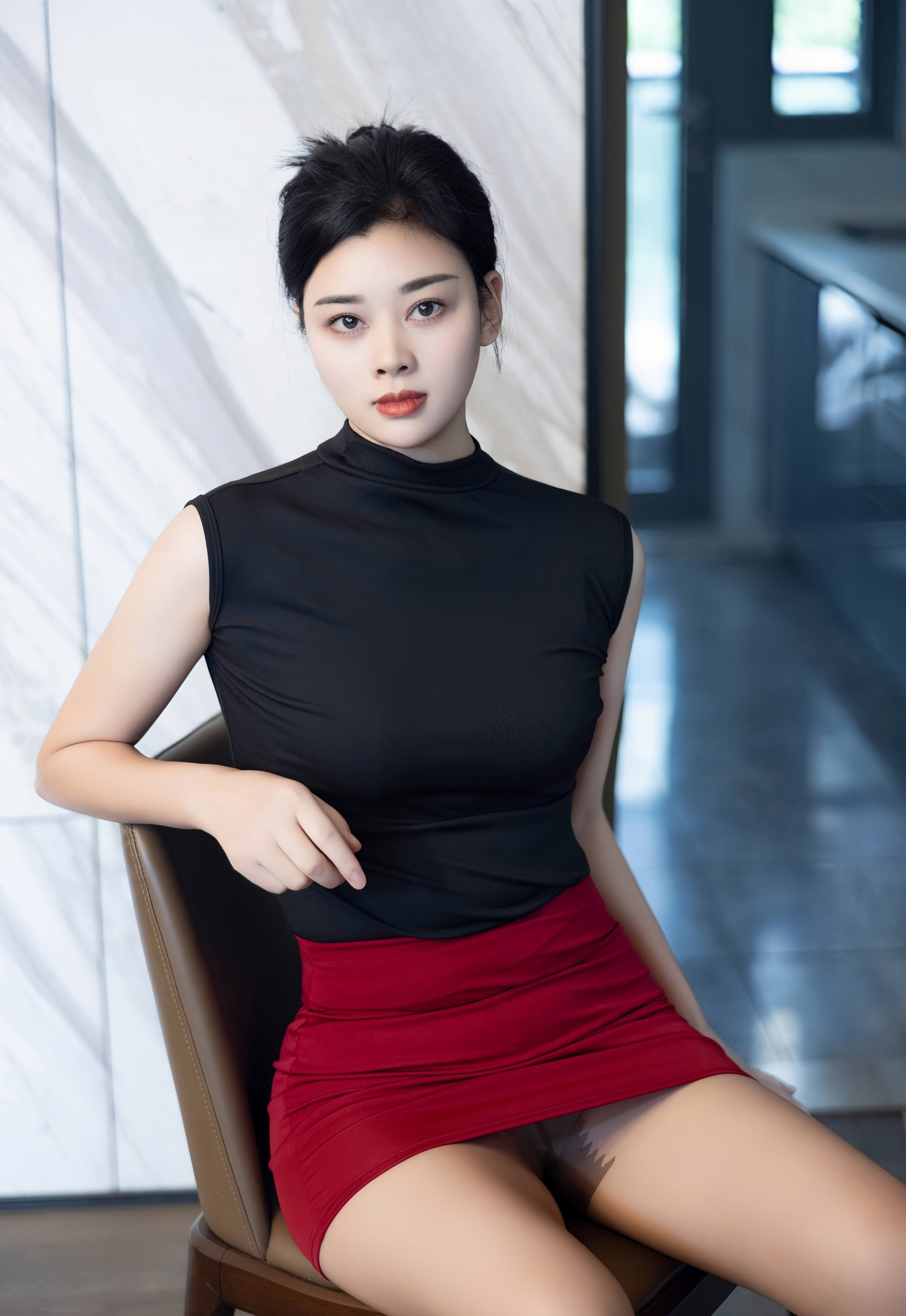 [XiuRen秀人网] 2025.11.05 No.10948 徐清妍 新人首套写真 黑色OL服饰 性感魅惑黑丝 [80+1P]