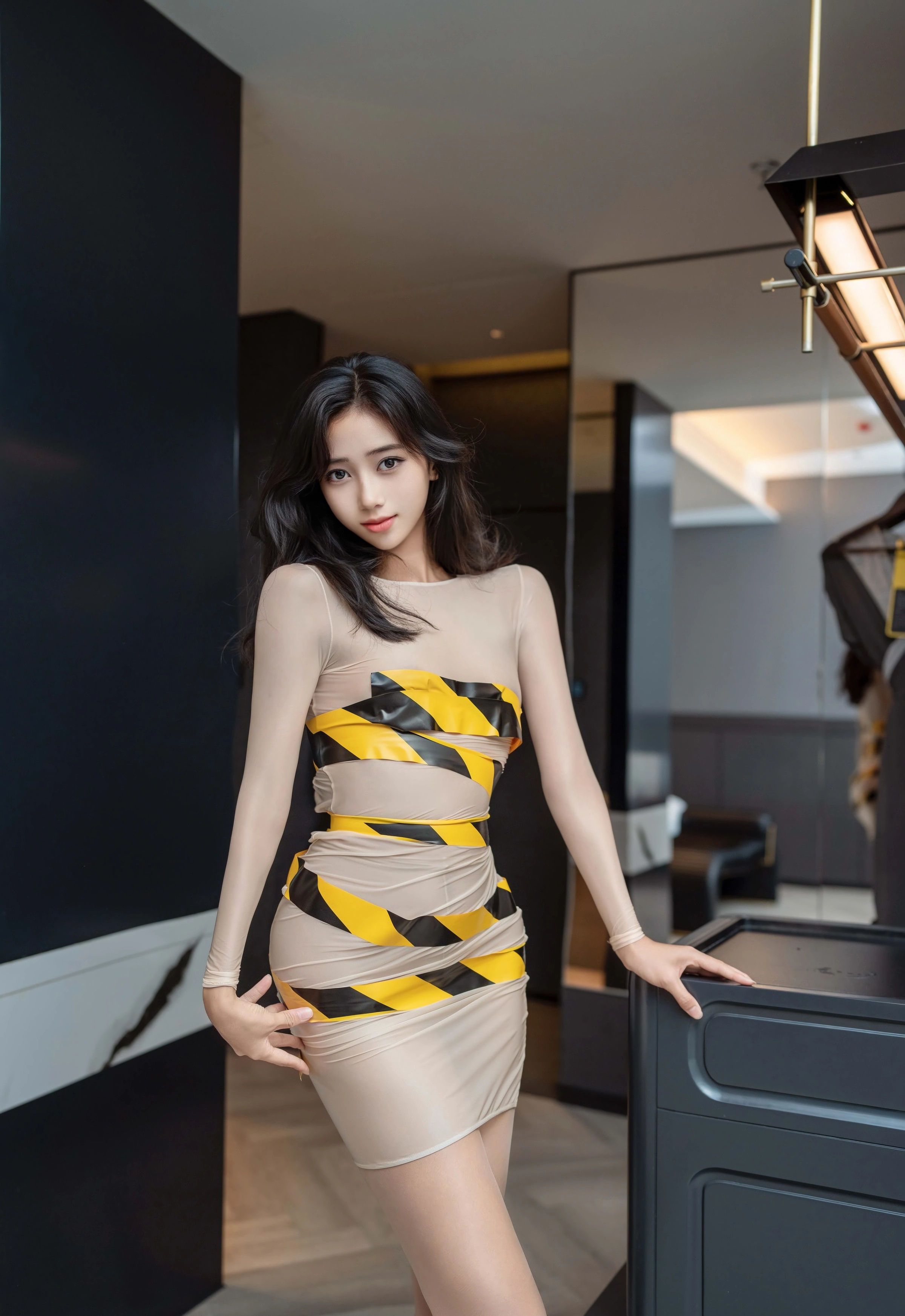 [XINGYAN星颜社] 2025.11.05 VOL.421 时安安 肉色连衣短裙 性感写真 [71+1P]