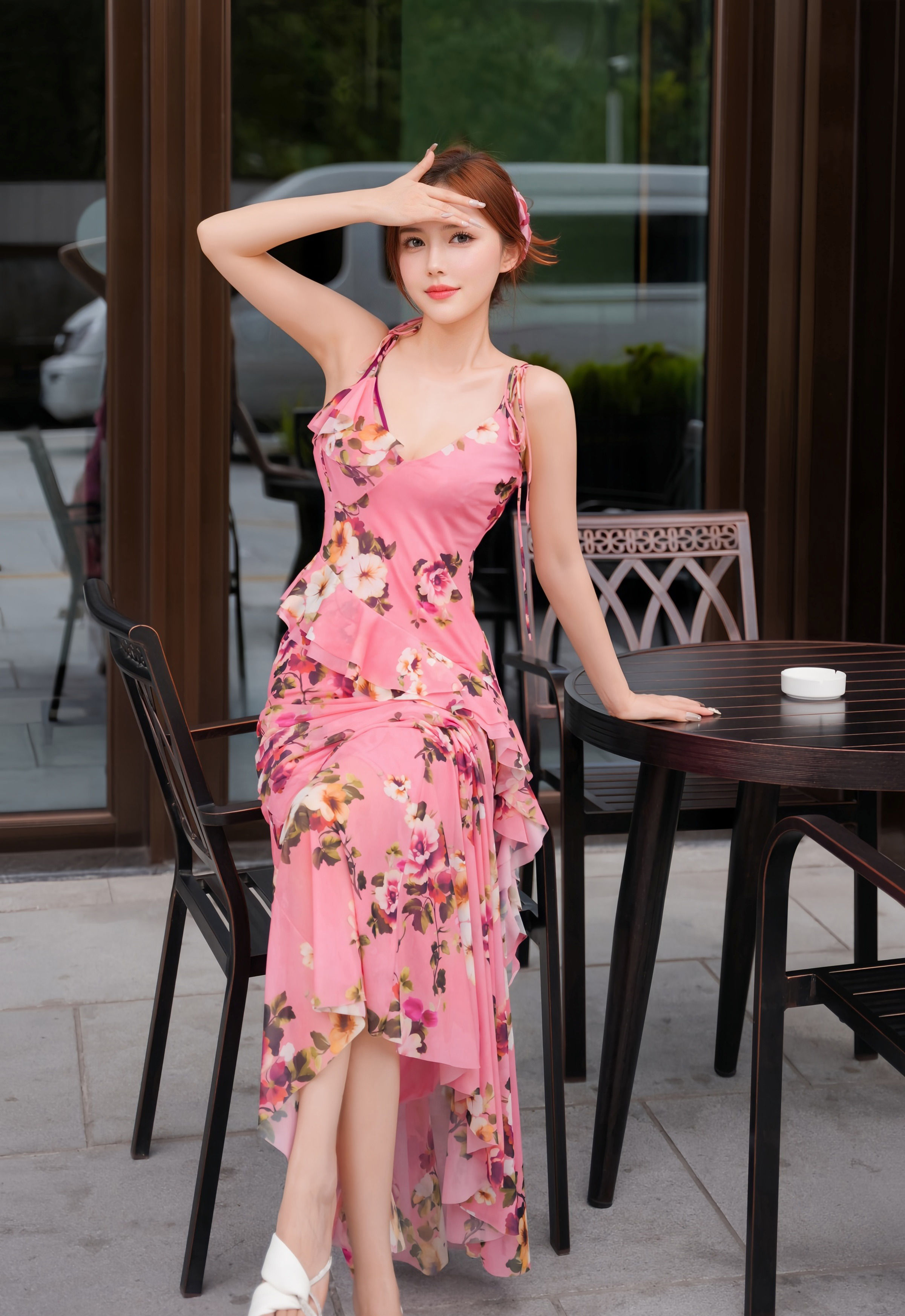 [XiuRen秀人网] 2025.11.06 No.10954 白芷yy 碎花连衣裙 紫色内衣 性感写真 [60+1P]