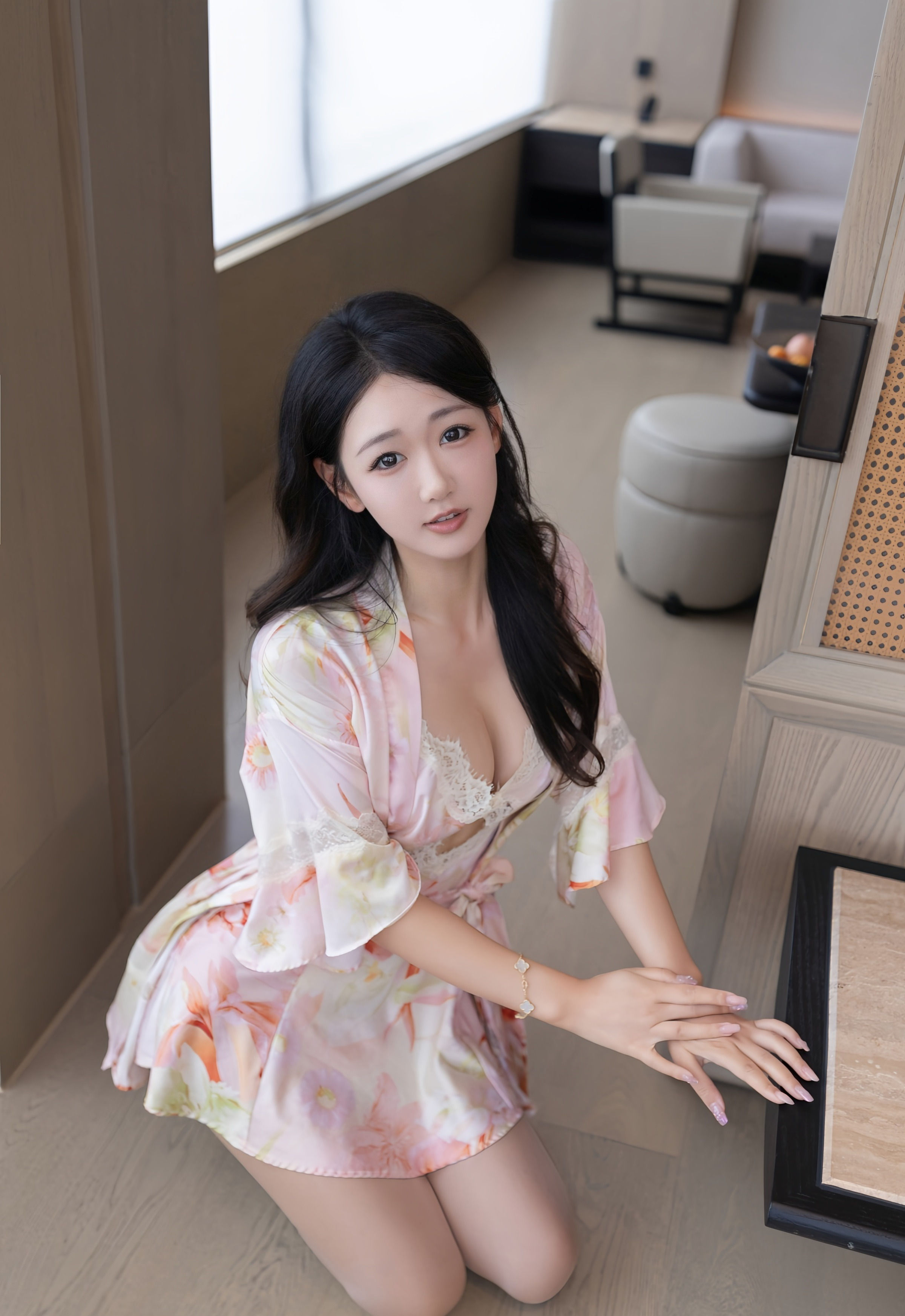 [XiuRen秀人网] 2025.11.10 No.10970 唐安琪 粉色睡袍 诱人肉色丝袜 性感写真 [76+1P]