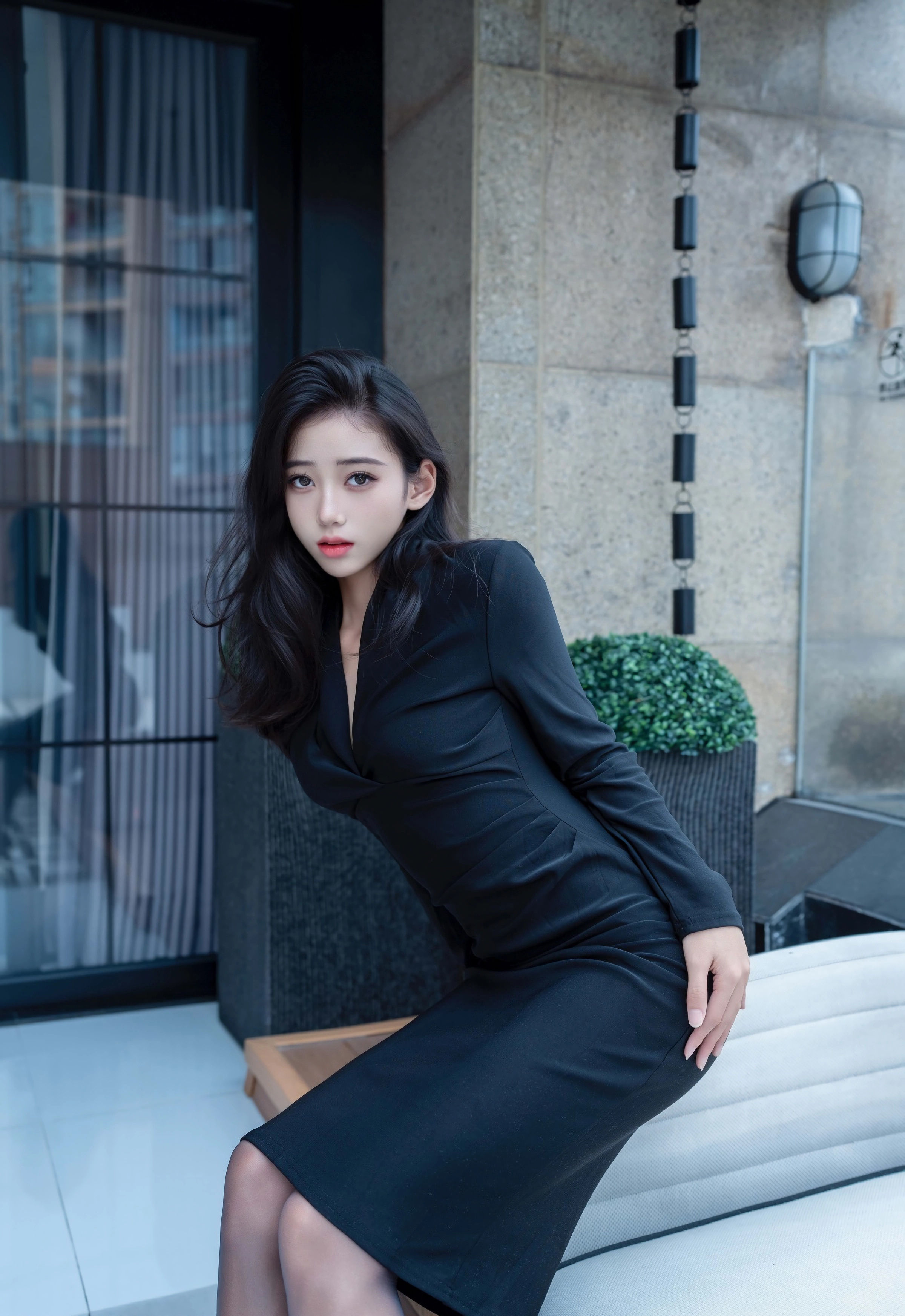 [XINGYAN星颜社] 2025.11.13 VOL.426 时安安 黑色连衣裙 魅惑黑丝 性感写真 [76+1P]