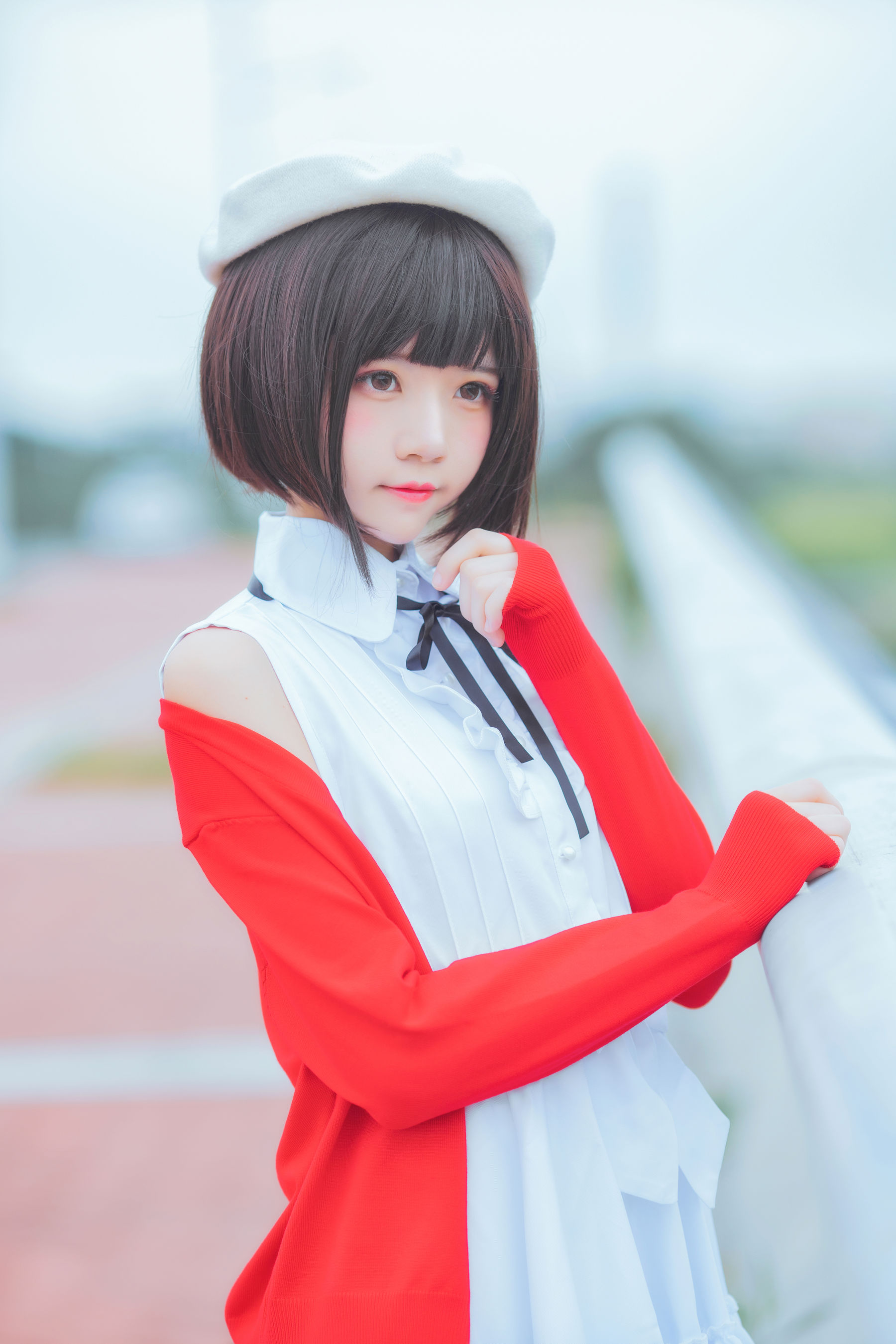 [COSPLAY] 桜桃喵 疯猫ss – 加藤惠常服