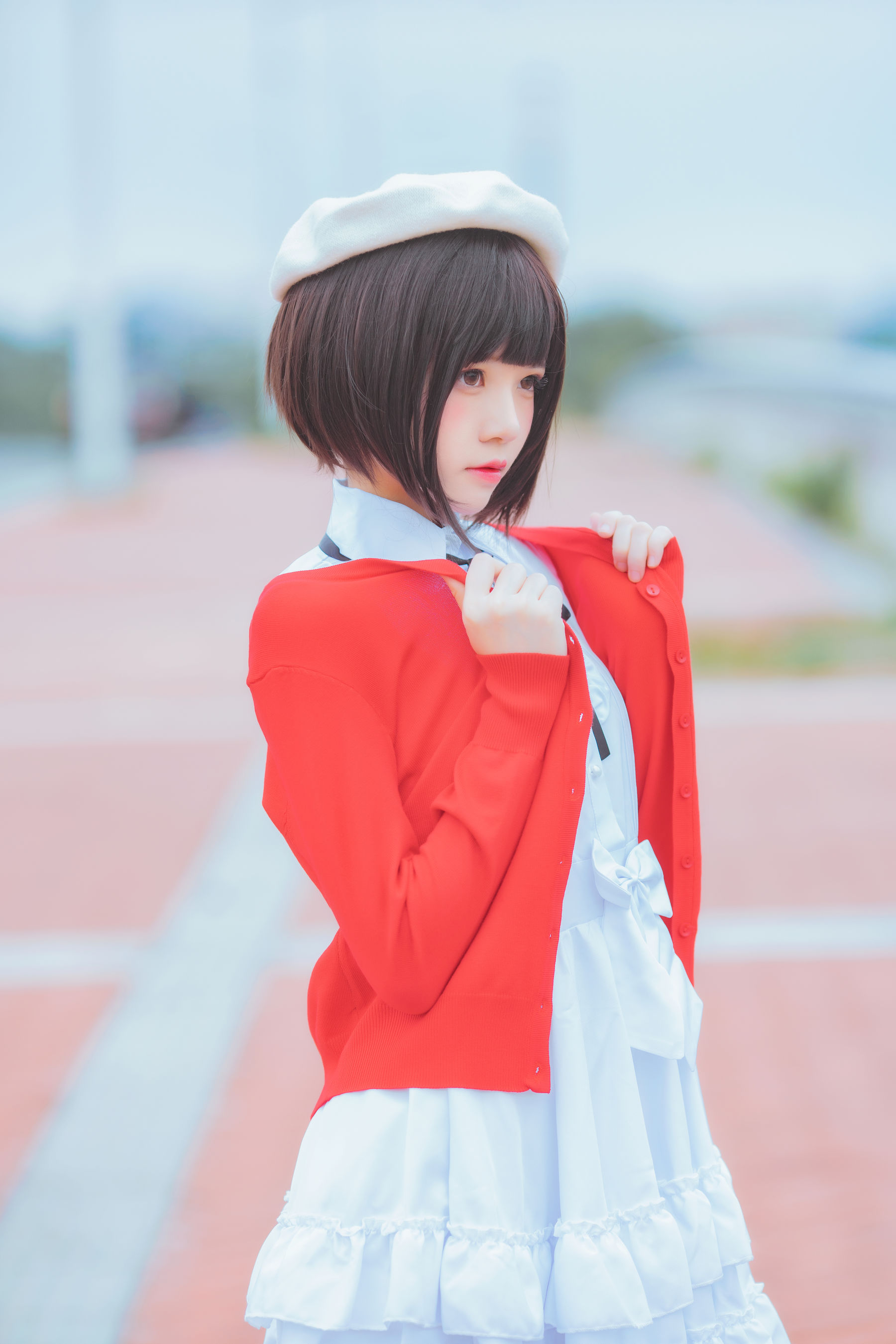[COSPLAY] 桜桃喵 疯猫ss – 加藤惠常服